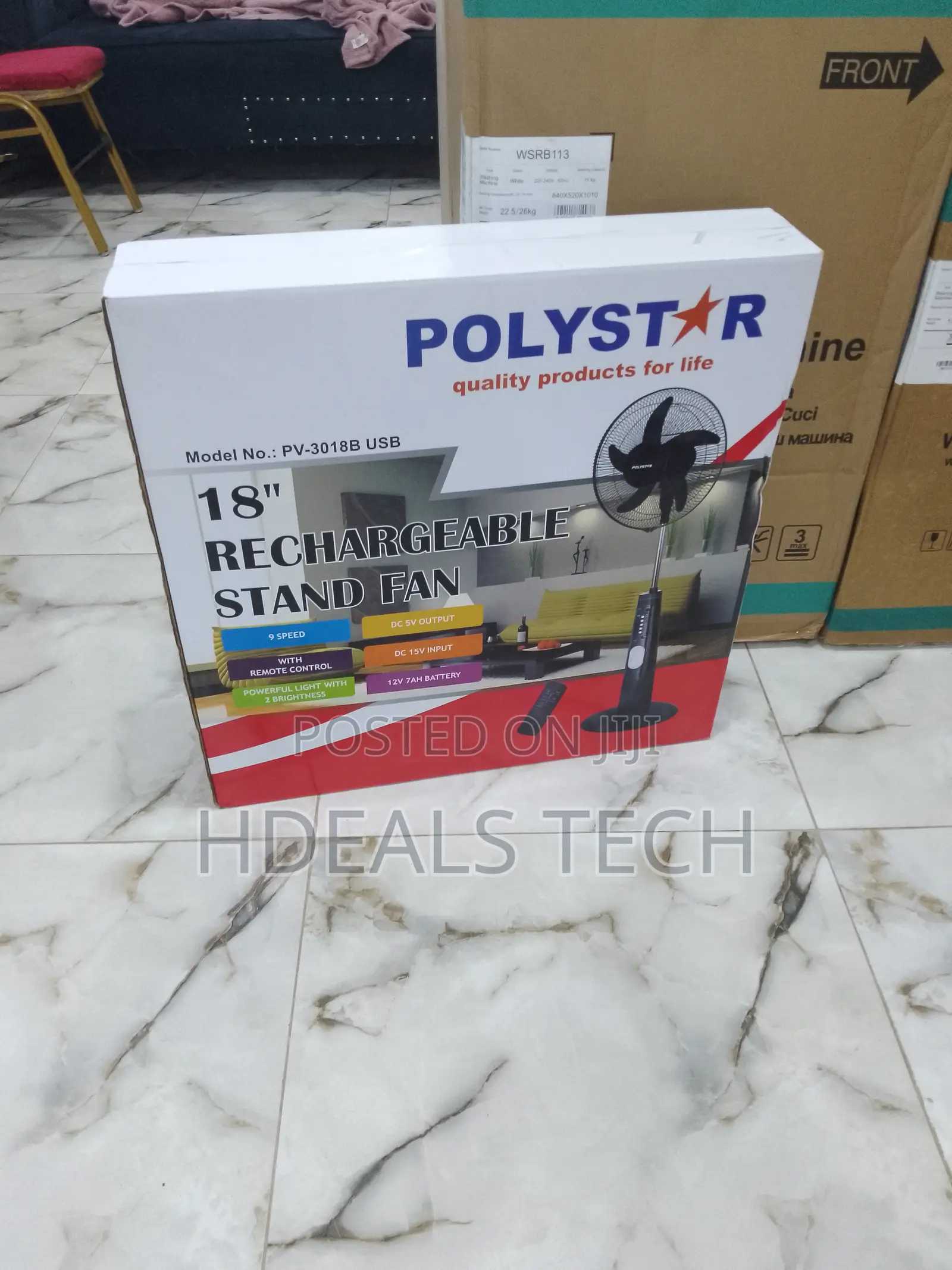 Top Selling 18 Inches Rechargeable Stand Fan > POLYSTAR