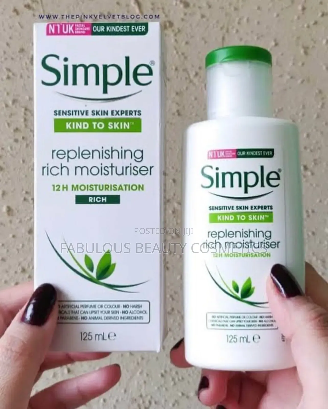 Simple Replenishing Hydrating All Skin Types Moisturizer