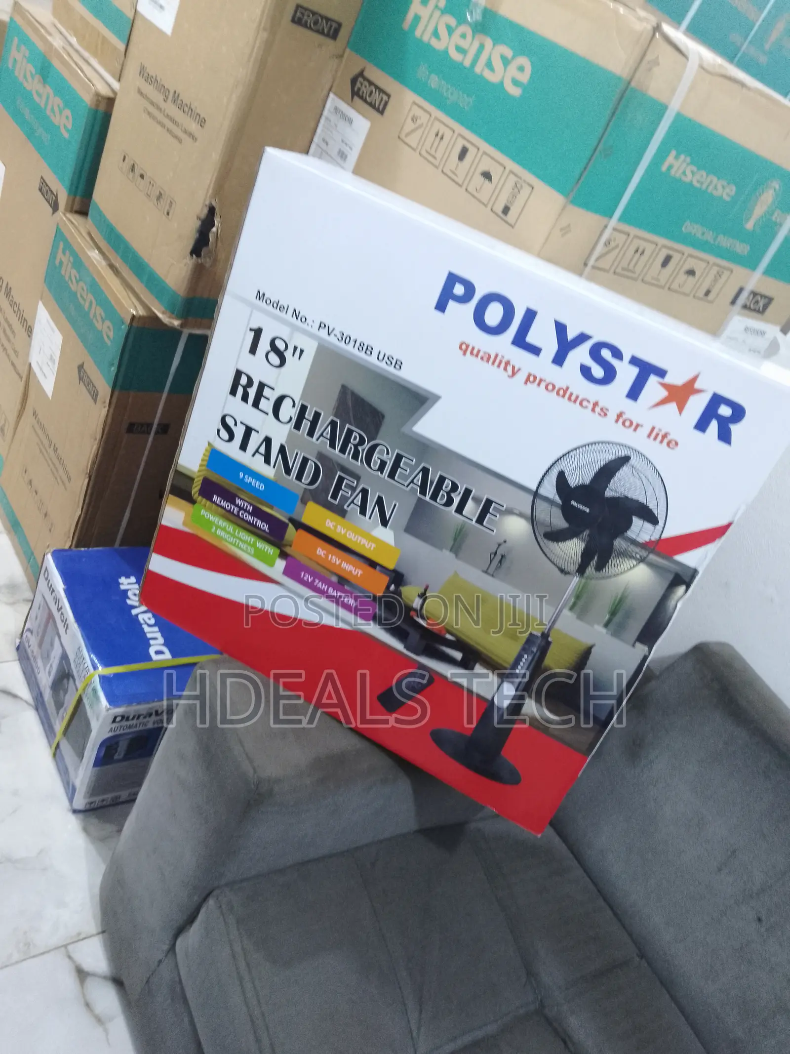 Powerful Light With 2 Brightness - Polystar 18'' Rechargeabl