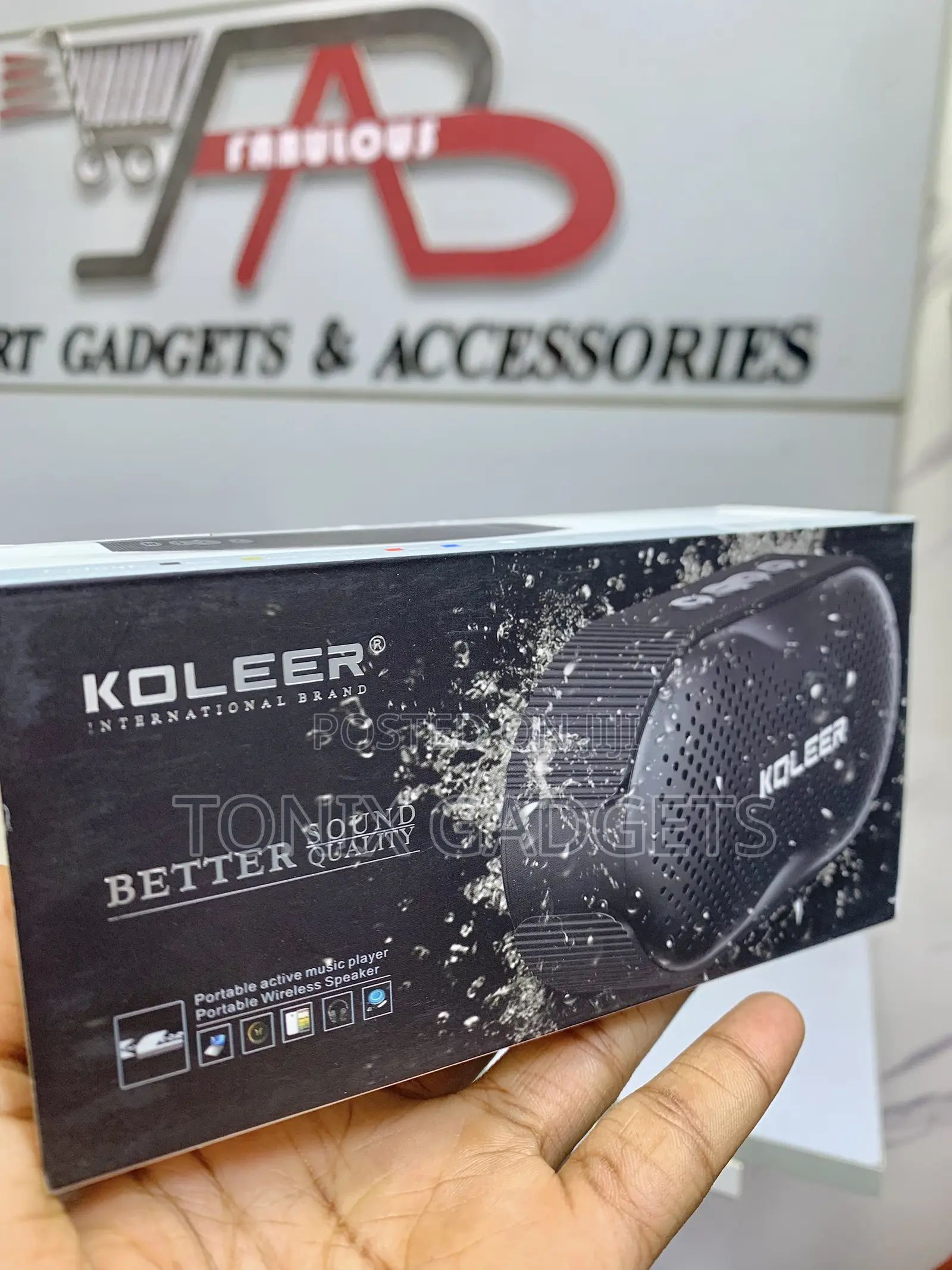 Koleer S39 Waterproof Mini Wireless Bluetooth Speaker - Red