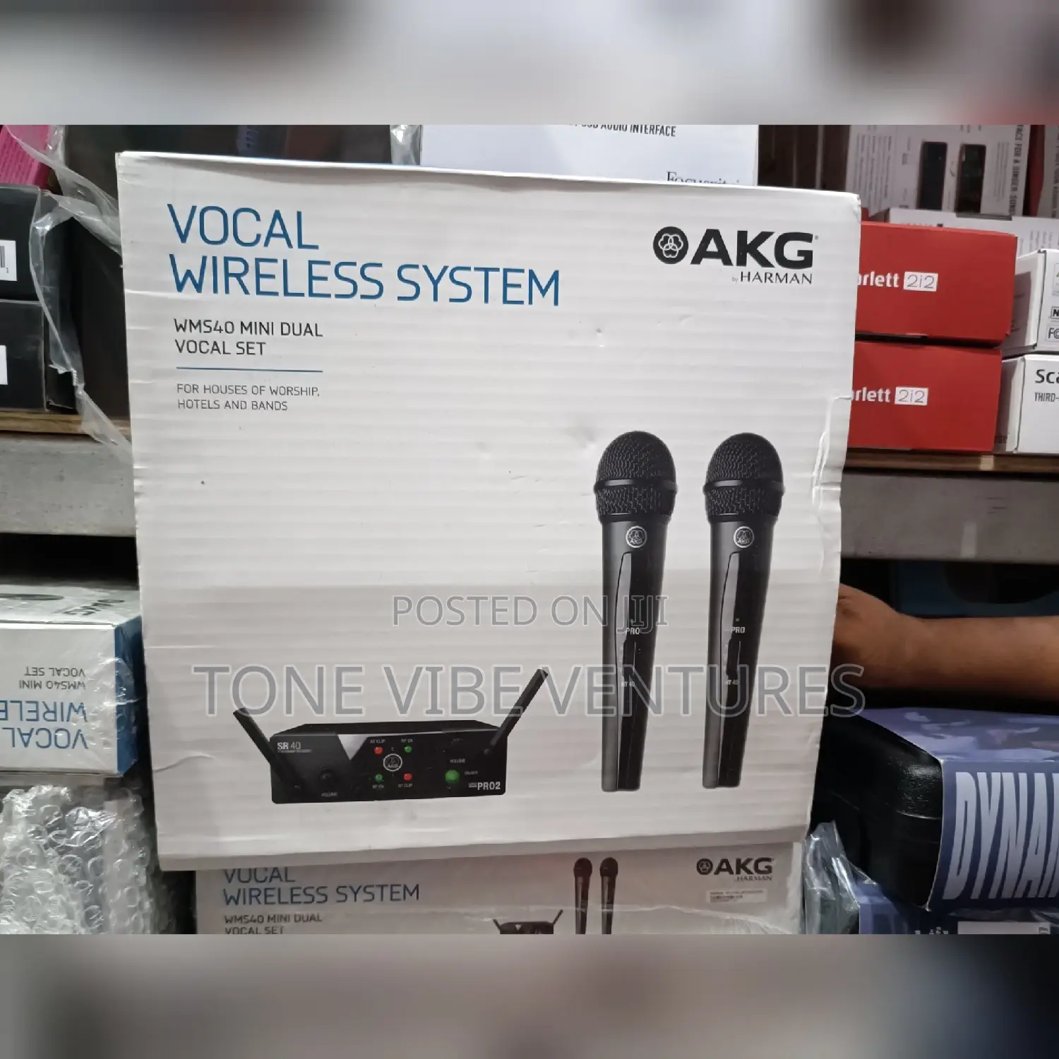AKG Wireless Mic Wms40dual