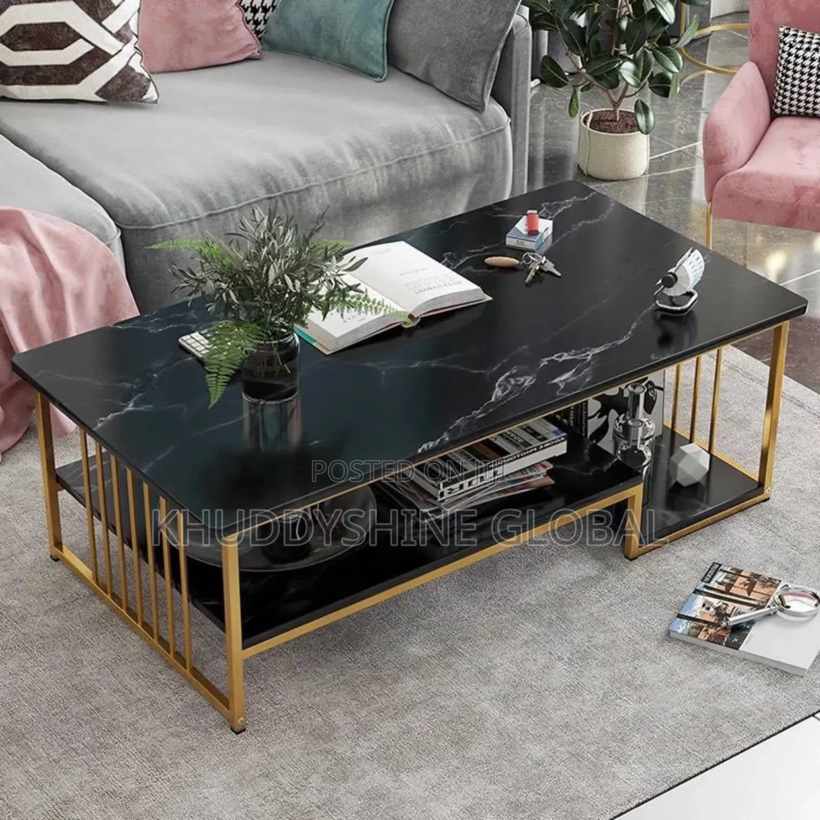 Nordic Center Table (Black)
Size: 120cm X 50cm X 40cm