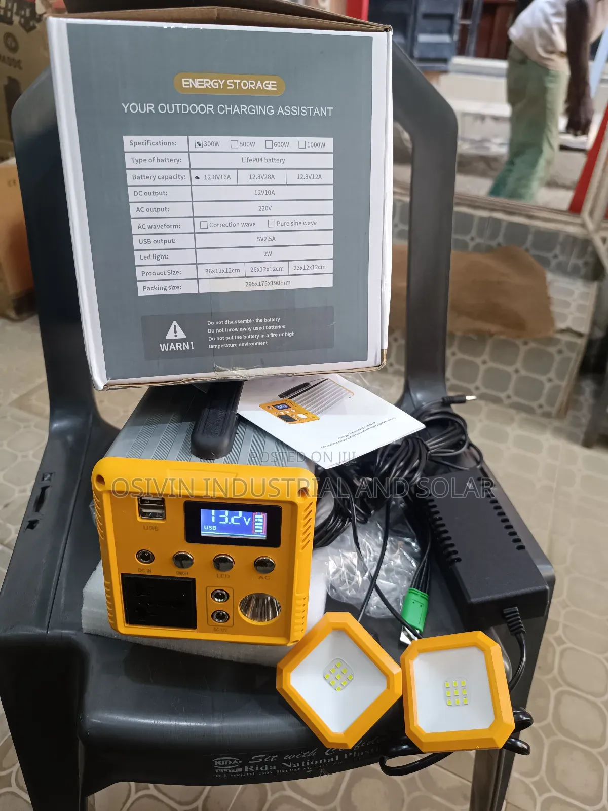 Energy Storage 300w Solar Generator With 50w Solar Panel