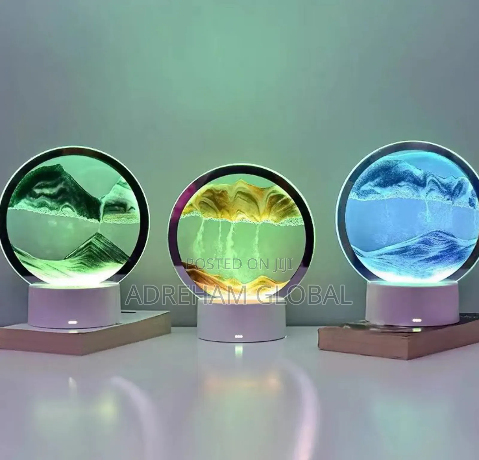 3D Moving/Flowing Quicksand,Table Lamp for Home/Office Decor