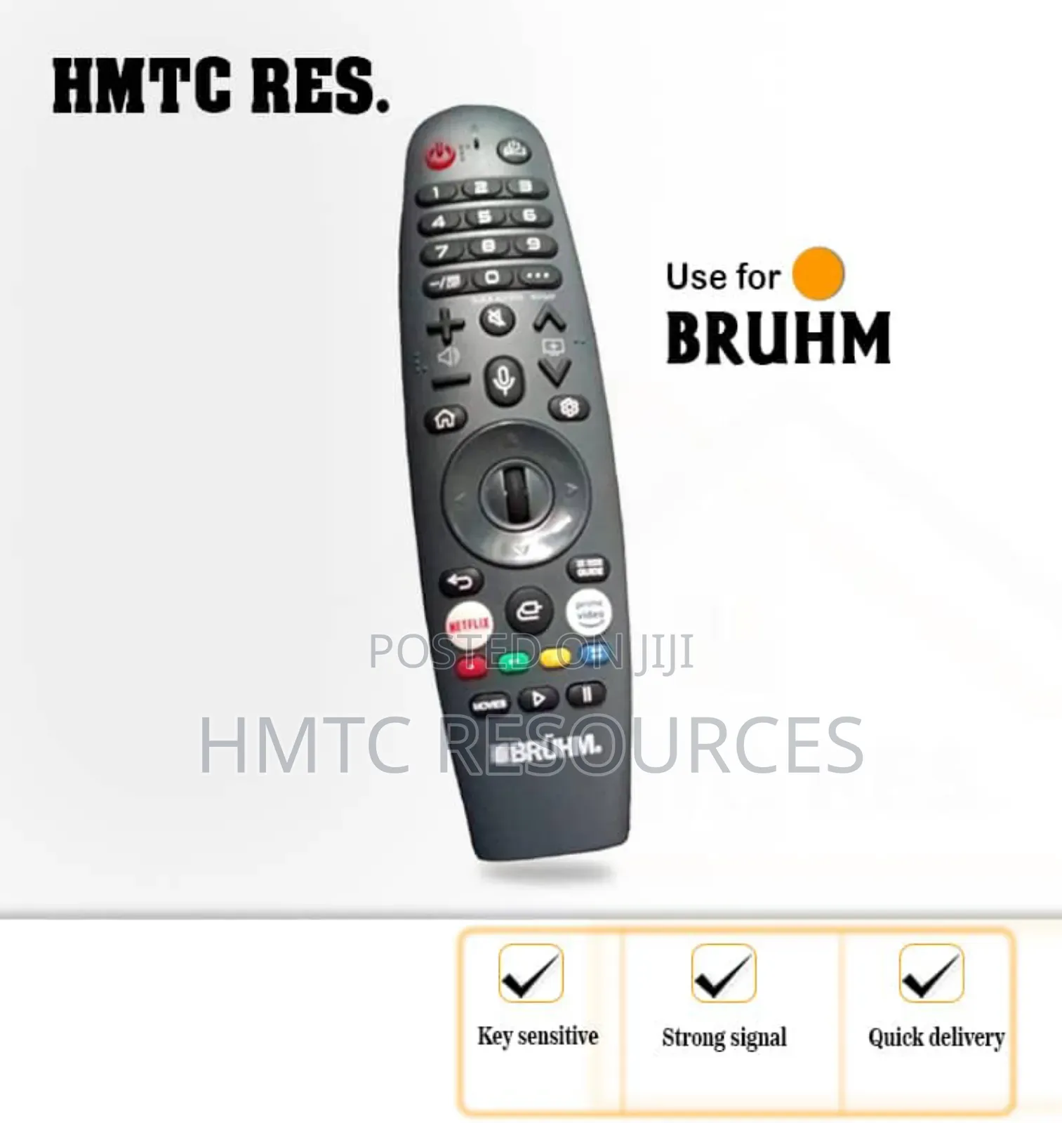 Voice Command Remote Control for Bruhm Andriod Televisions