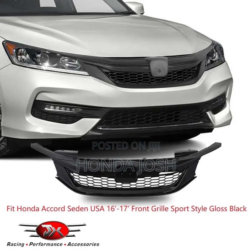 Front Grille With Honda Logo 2016/2017 Accord Glossy Black