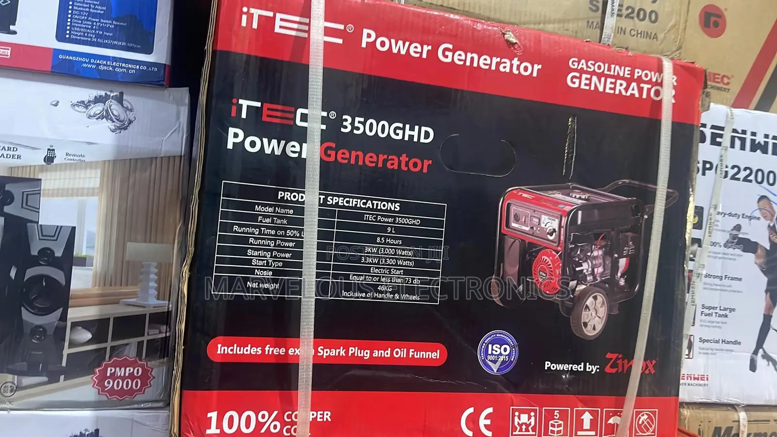 Brand New Full Copper ITEC Generator Low Fuel Consumption