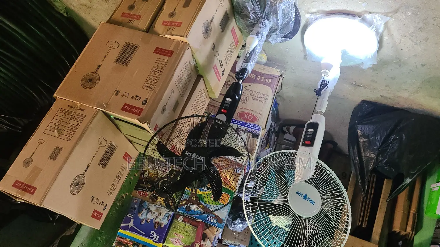 Solar Rechargeable Fan 16inches