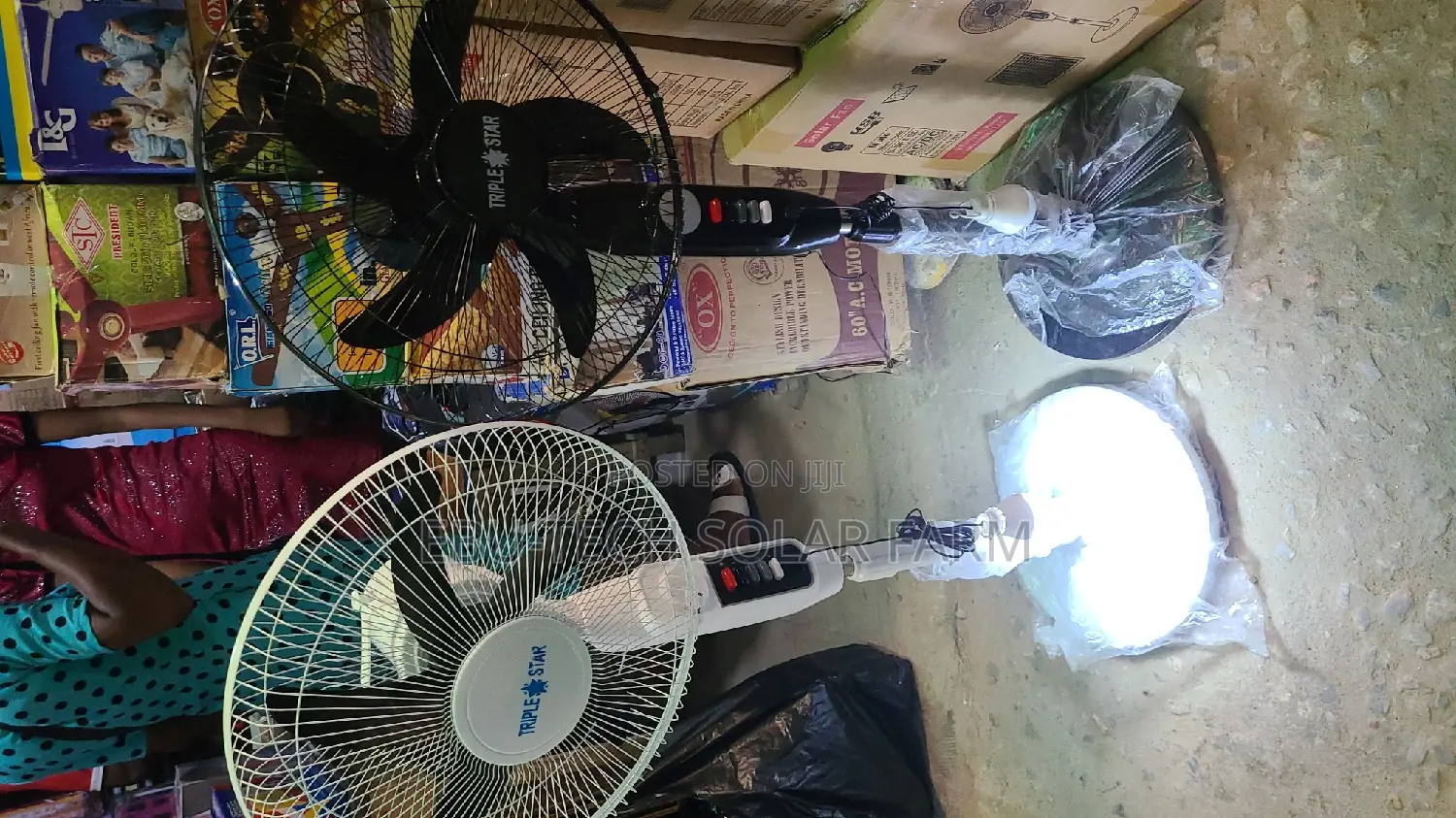 Solar Rechargeable Fan 16inches