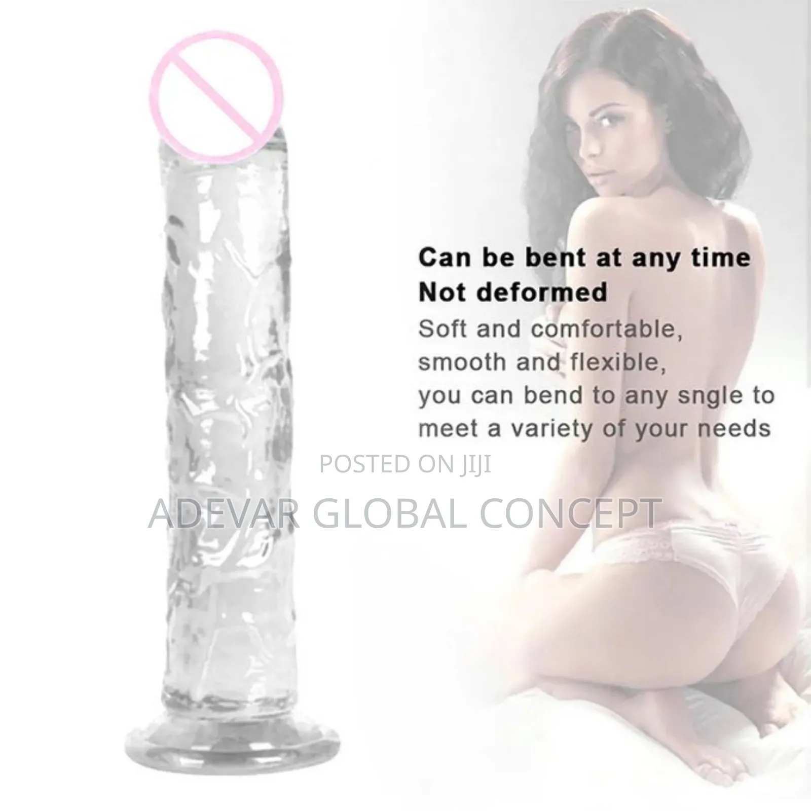 7 Inches Dildo Masturbator Anal Sex Toys Tpe Crystal Donkey