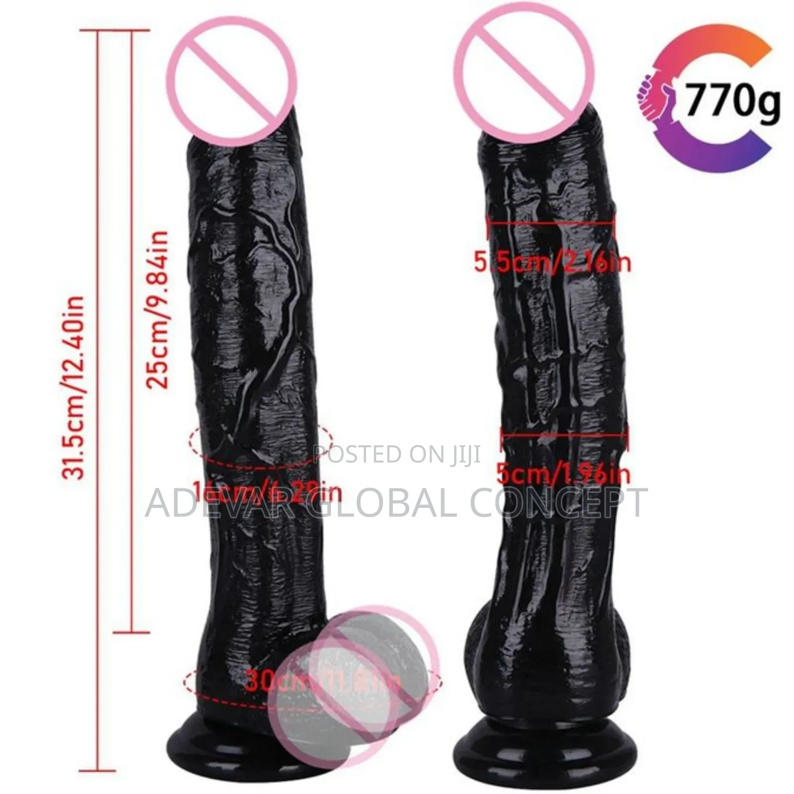 Long and Thick 12 Inches Dildo Clitoris Sex Toy for Women
