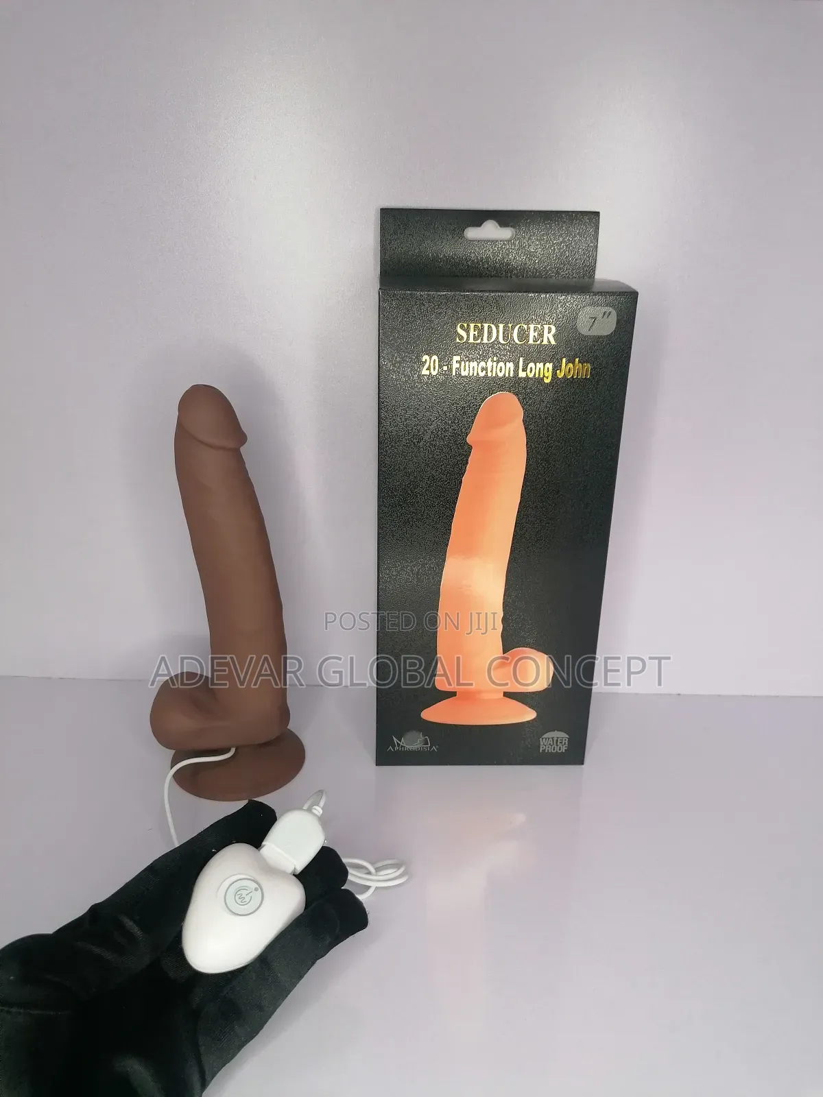 Rechargeable Wired Remote 7 Inches Long John Dildo Vibrator