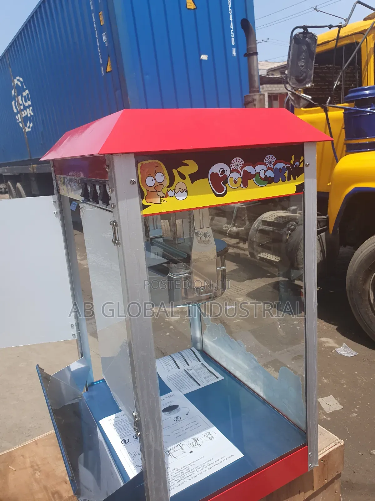 Popcorn Display Warner Machine Maker