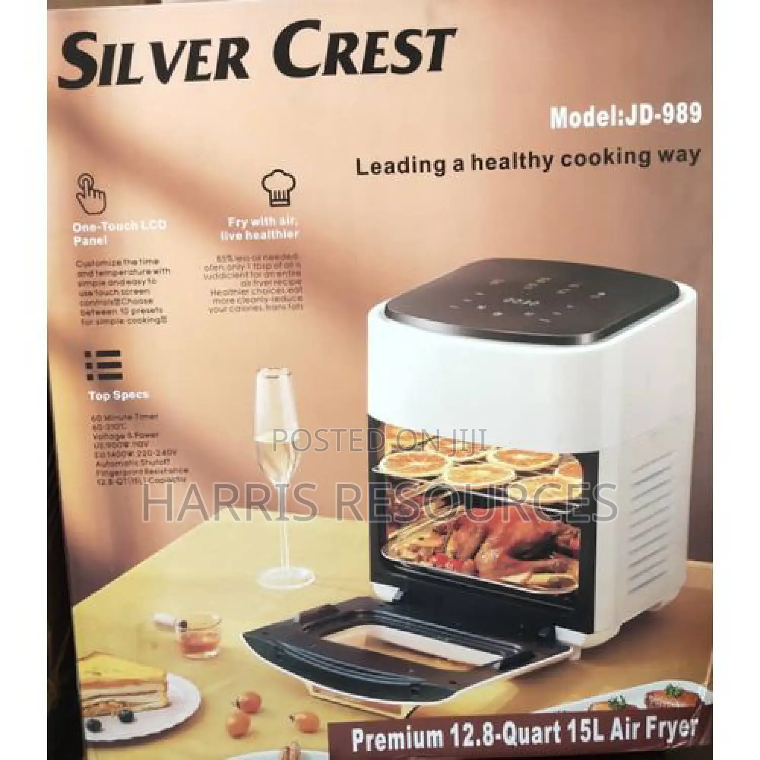 Silver Crest Digital Air Fryer 15 Litres