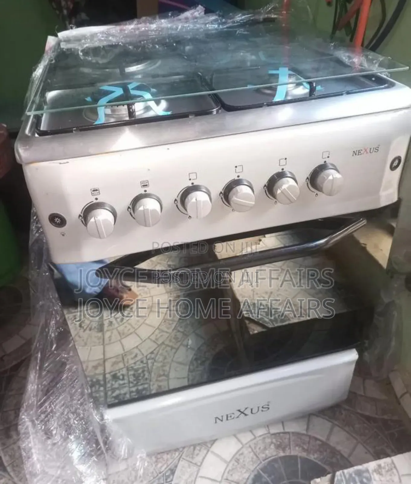 60 by 60 Standing Gas Cooker, 3 by 1