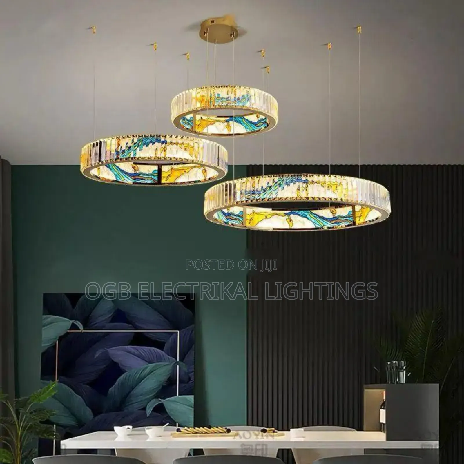 Colourful Crystal Chandeliers