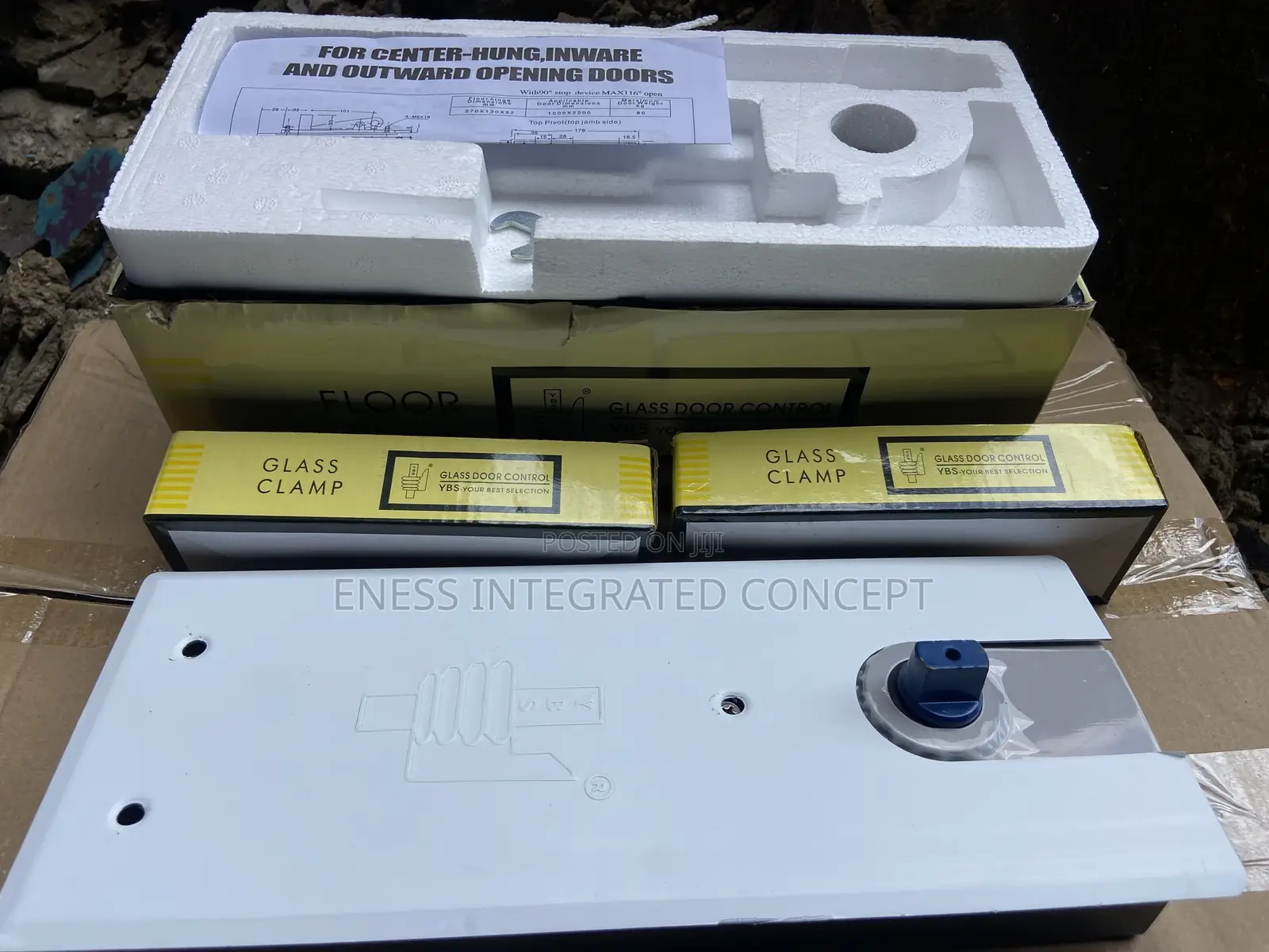 Tempered Glass Door Pivot Hinge With the Glass Accessories