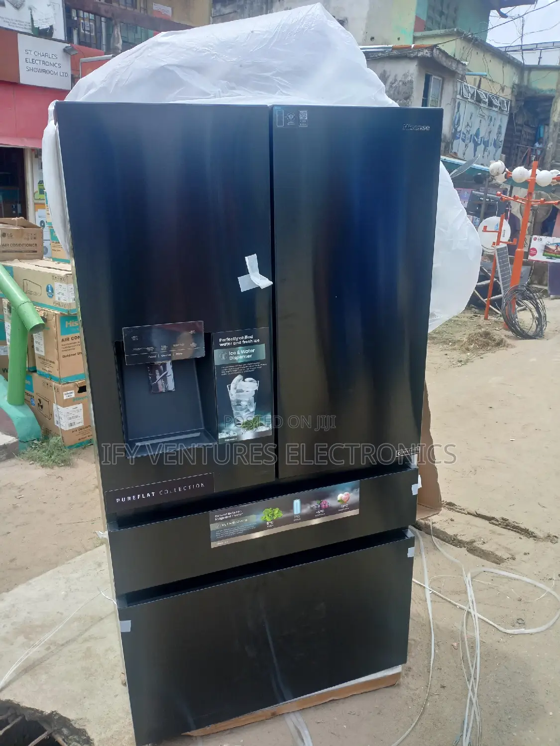 Hisense French Door Side by Side Refrigerator With Ice Maker