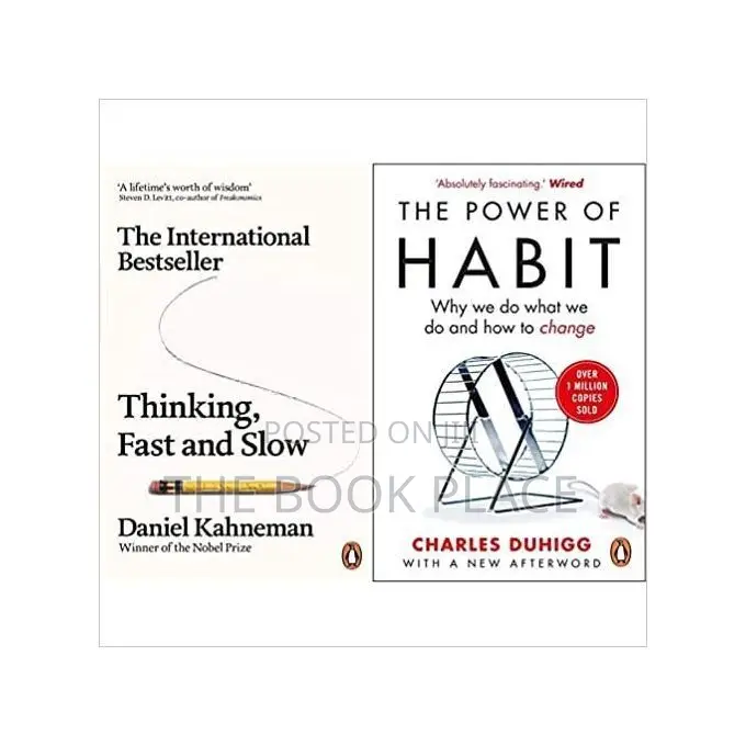 Thinking Fast and Slow + the Power of Habit(Set of 2 Books)