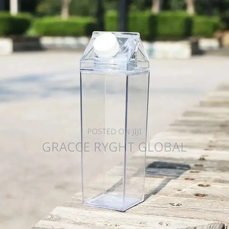 Milk Shake Transparent Water Bottle