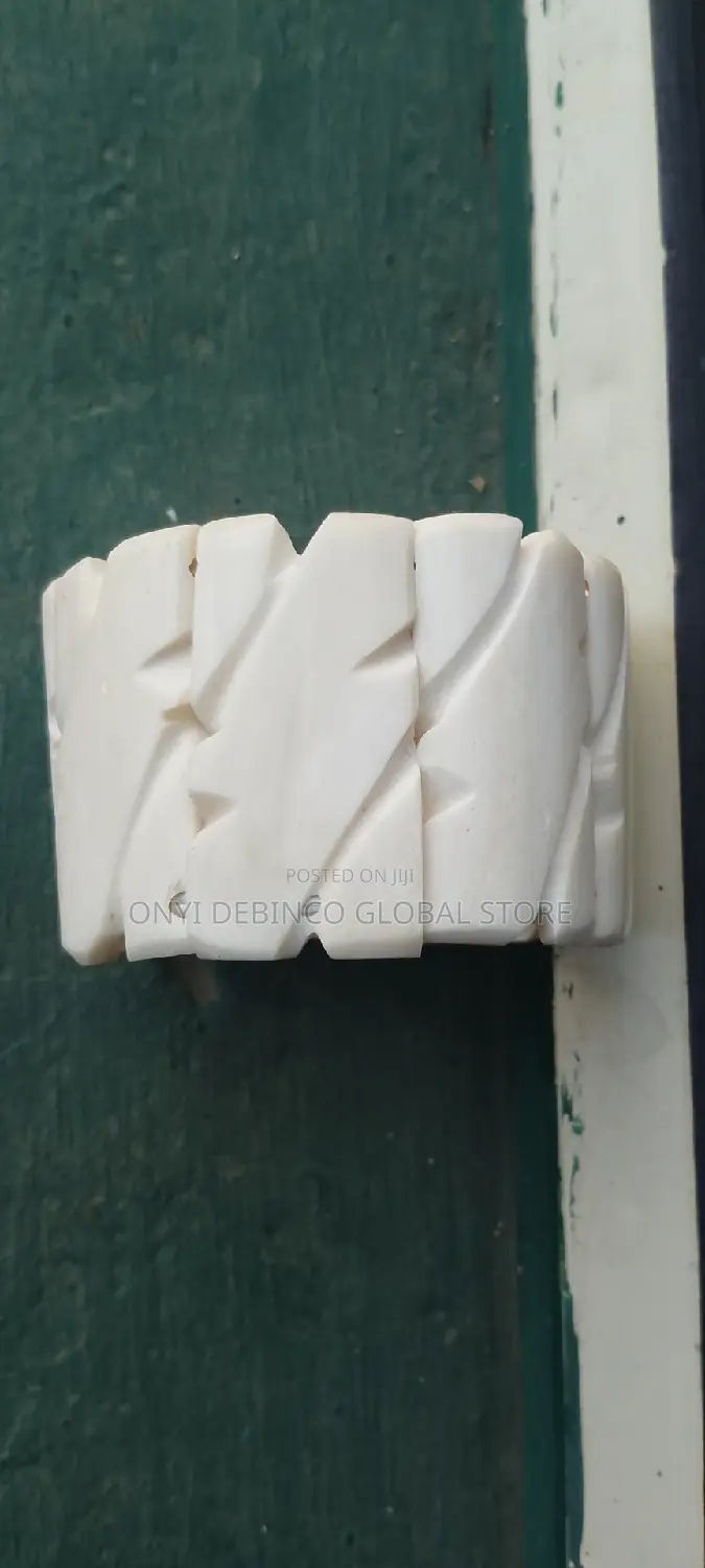 Igbo Traditional Elephant Coral Hand Bead White