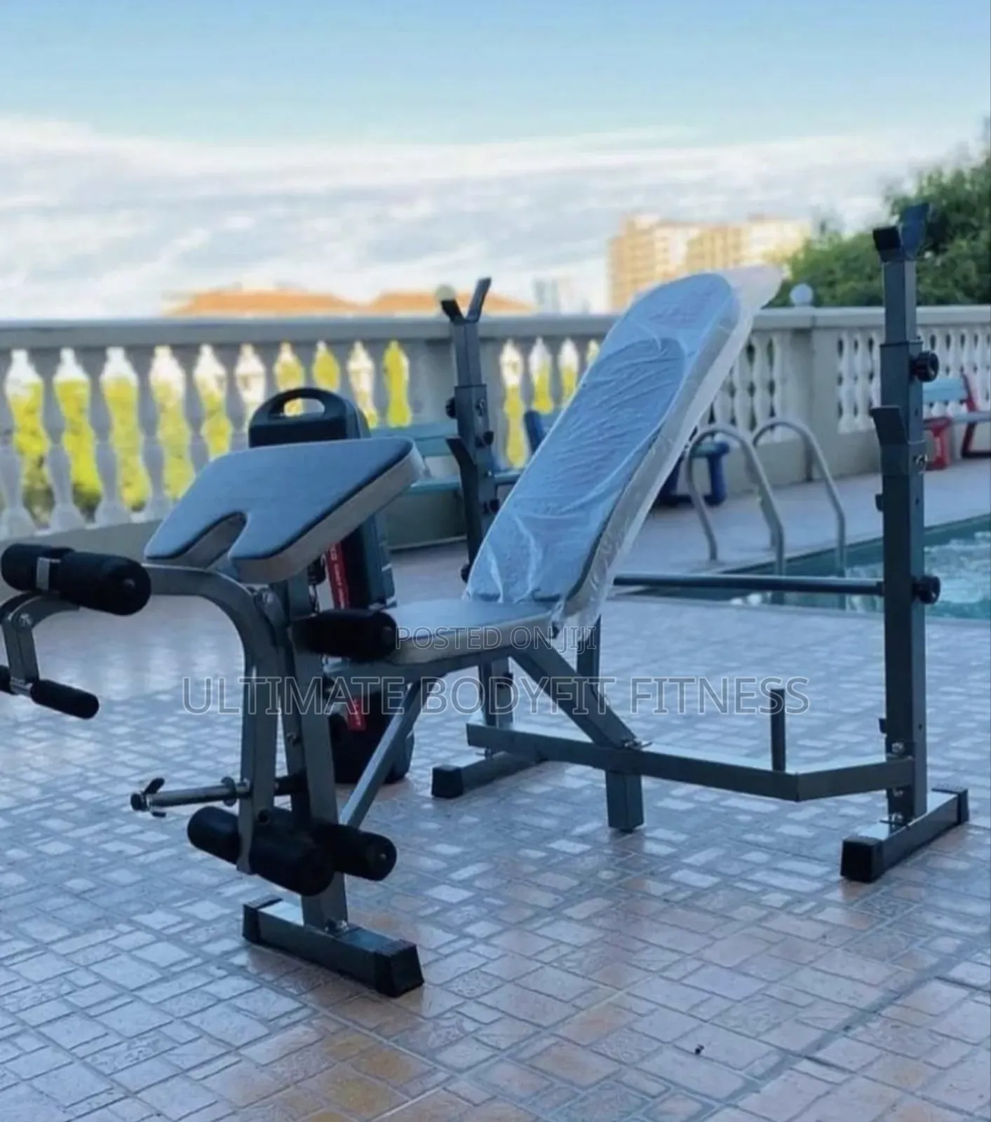 Brand New Weight Bench With 50kg Adjustable Dumbbell