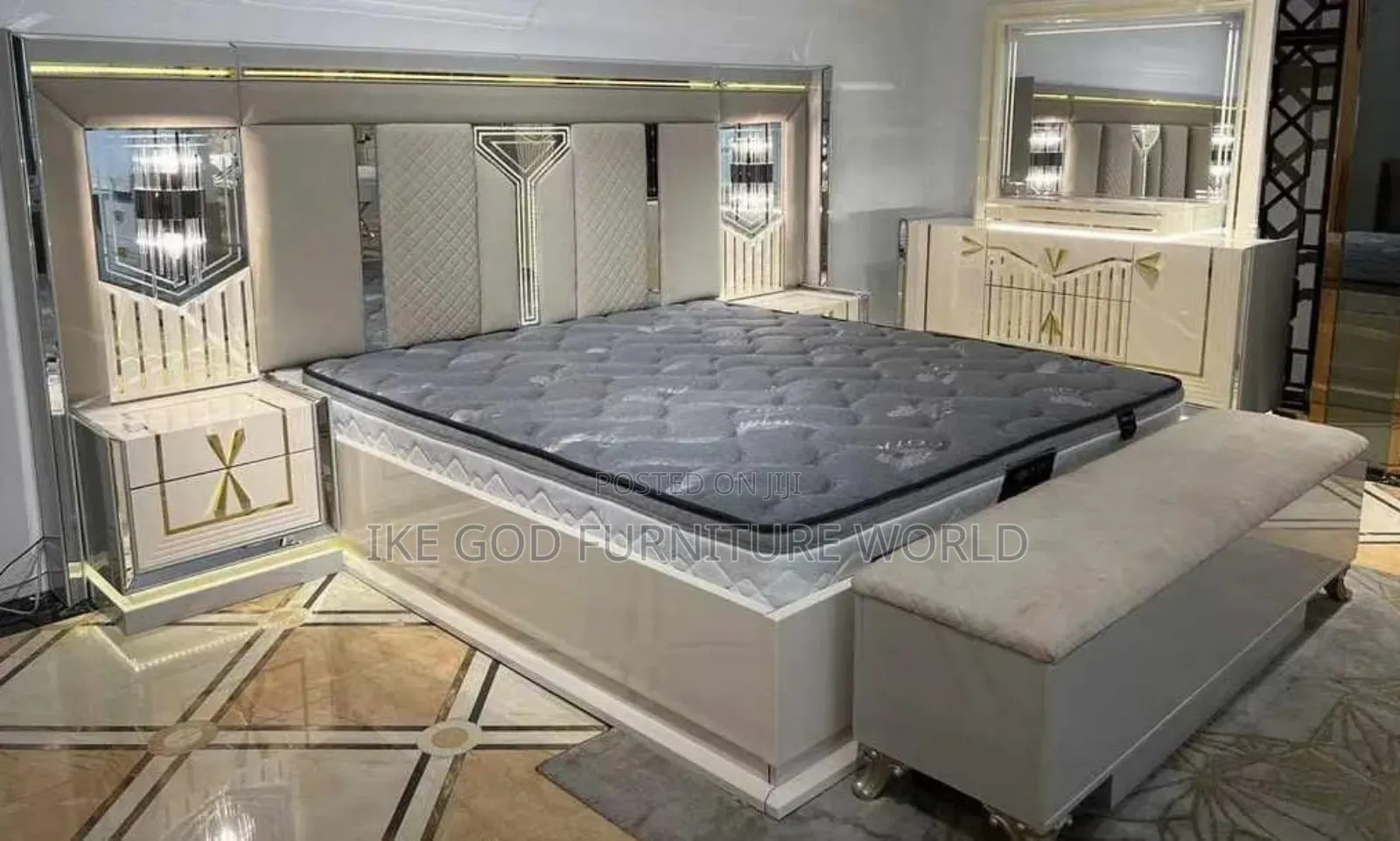 6by7 Imported Turkish Family Bed With Dressing Mirror