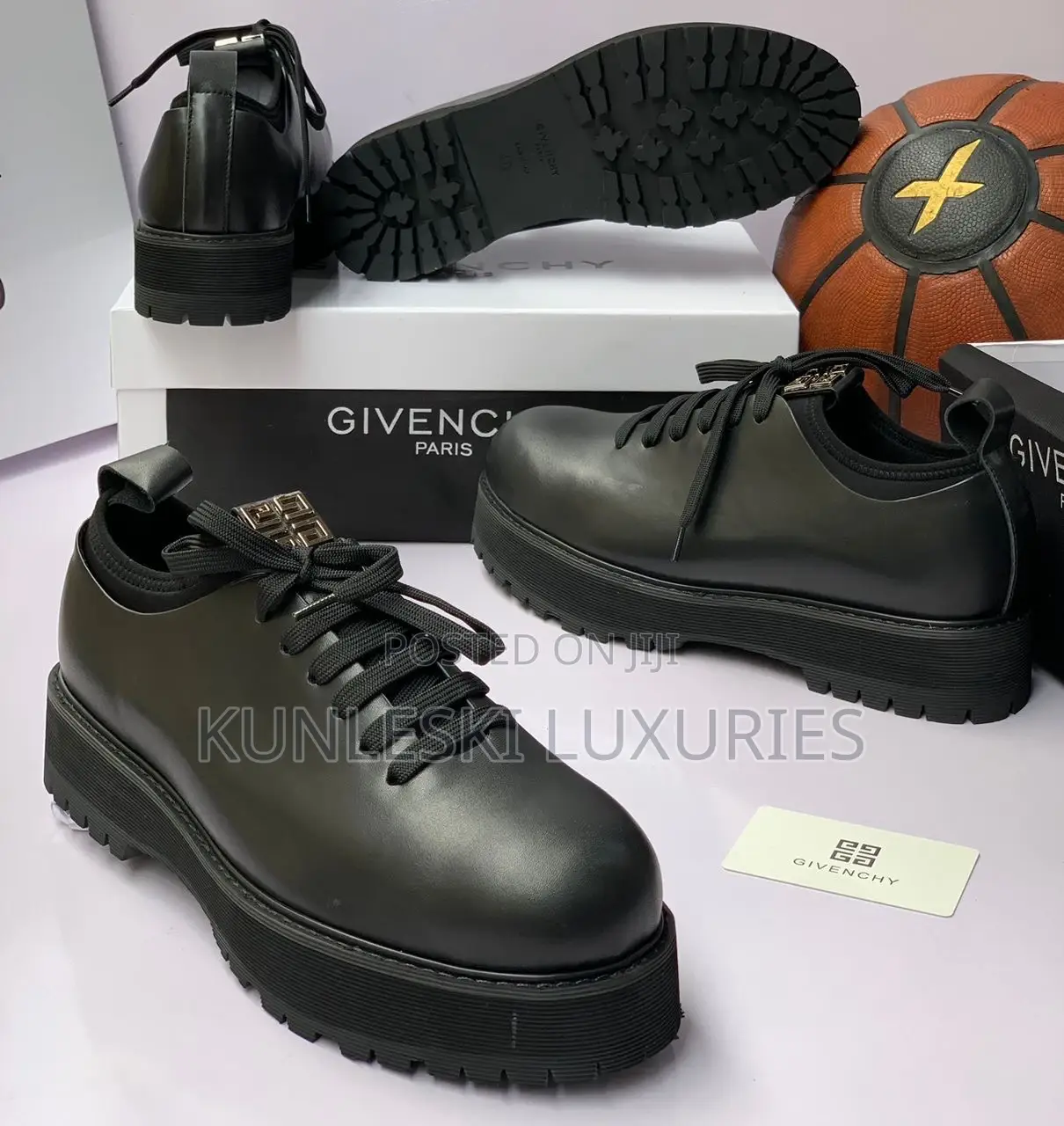 Original Givenchy Men Leather Luxury Lace Up Shoe