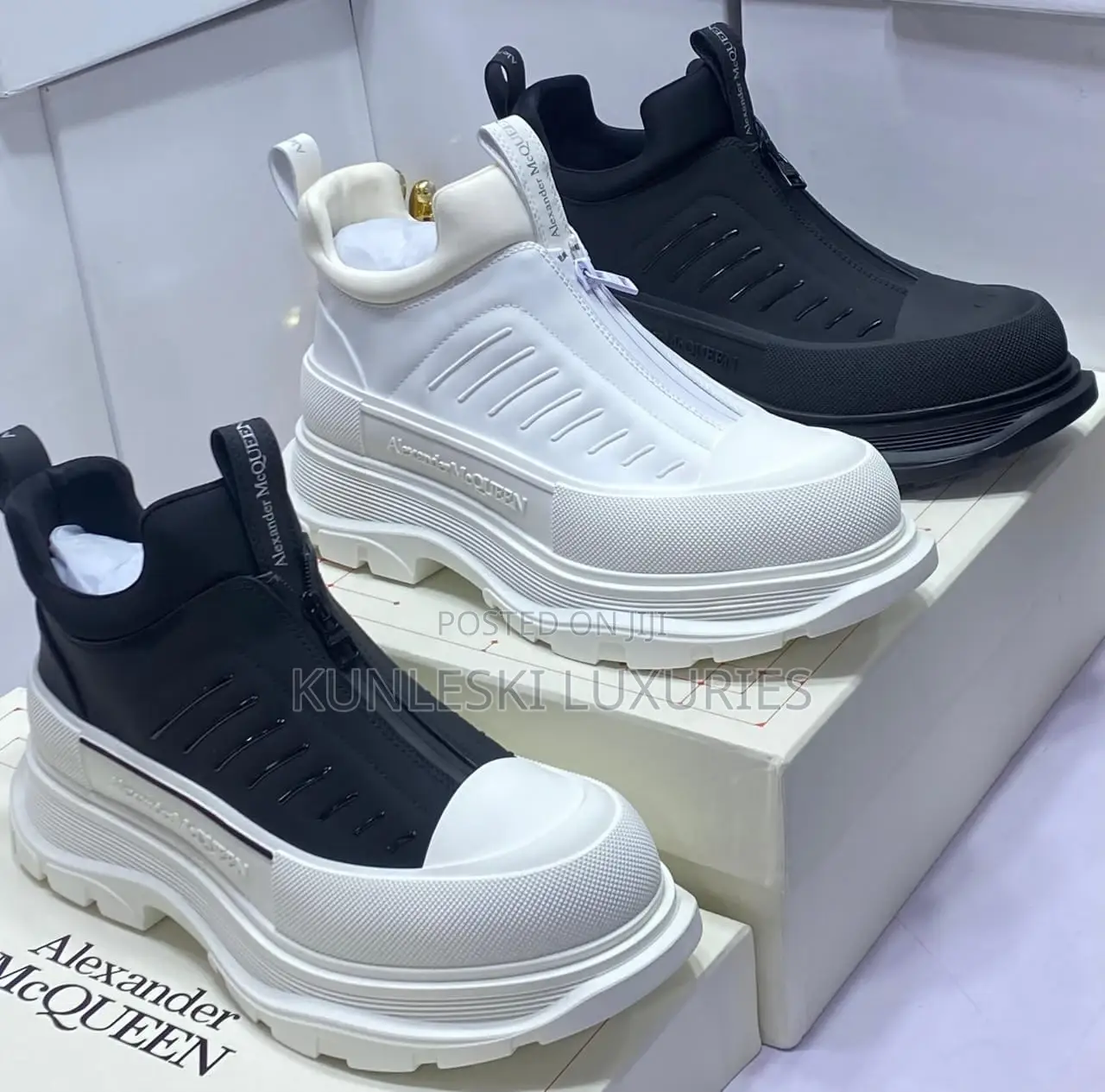 Original Alexander Macqueen Luxury Hightop Boot