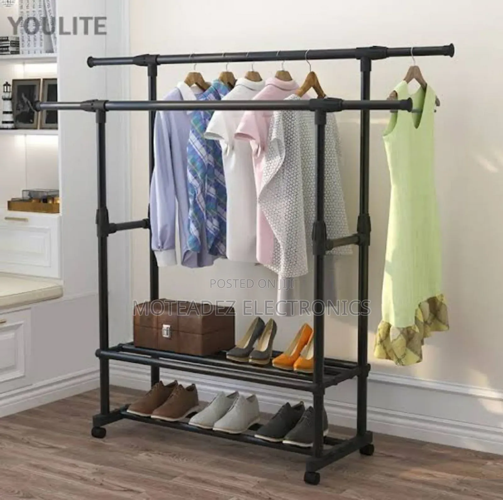 High Quality Double Pole Heavy Duty Cloth Hanger With Extension