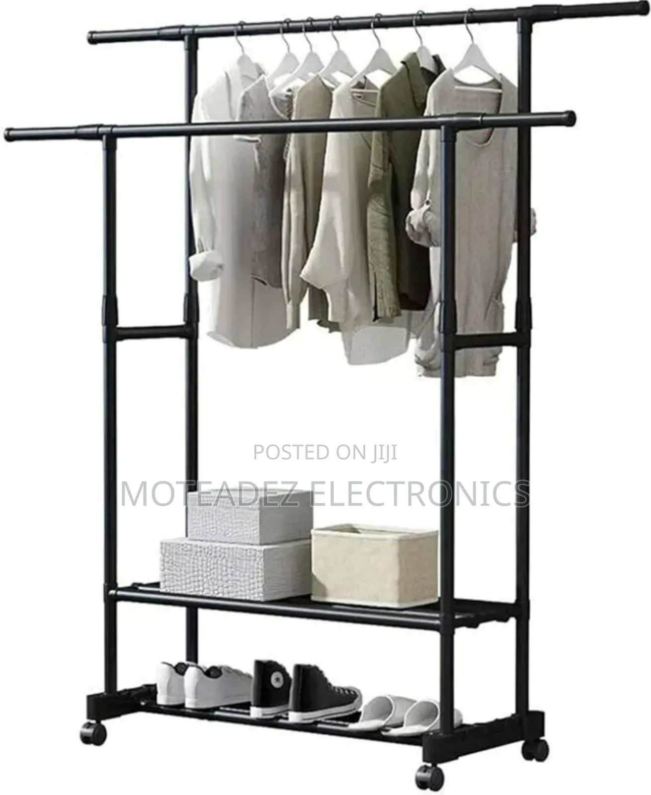 High Quality Double Pole Heavy Duty Cloth Hanger With Extension