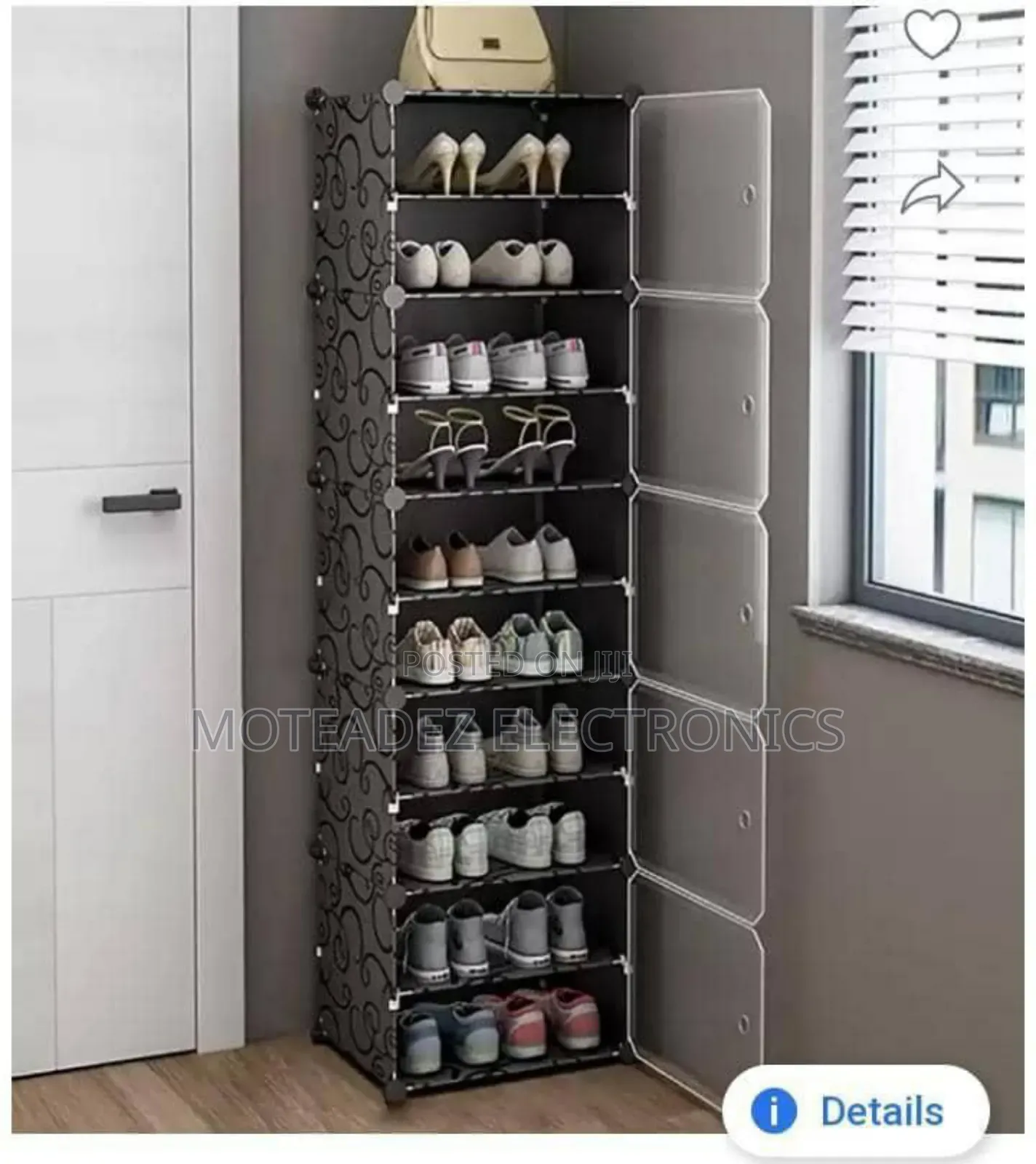 10 Layer Detachable Exquisite High Quality Plastic Shoe Rack