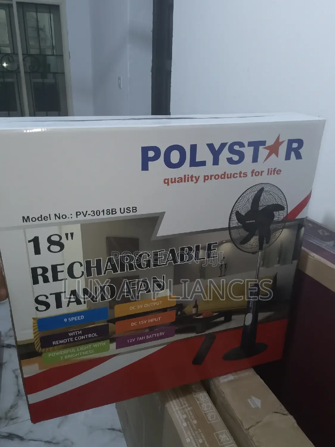 Polystar High Efficiency Blade
Silent and Breezy Standingfan