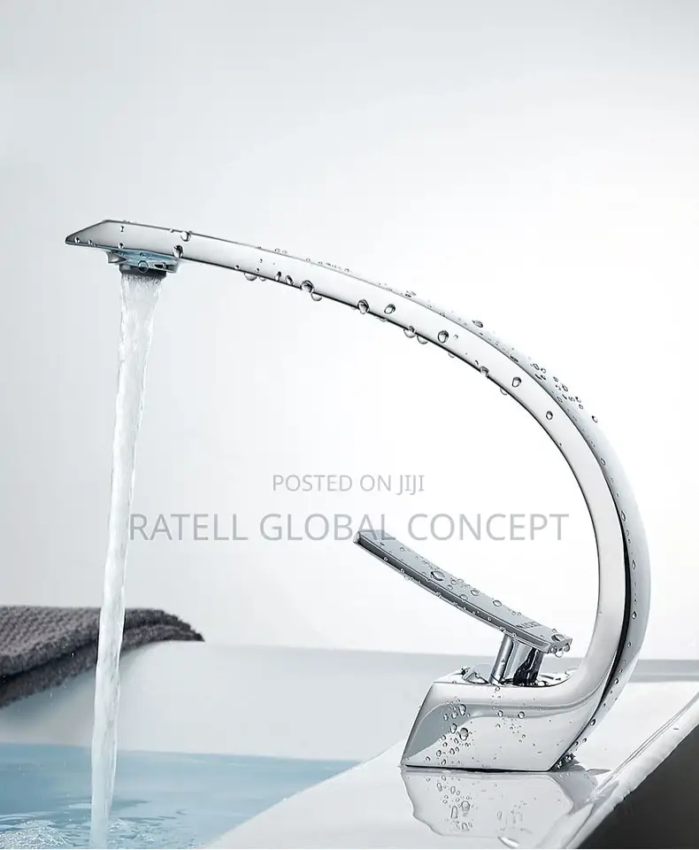 Curved Chrome Wash Basin Mixer (Basin Tap)