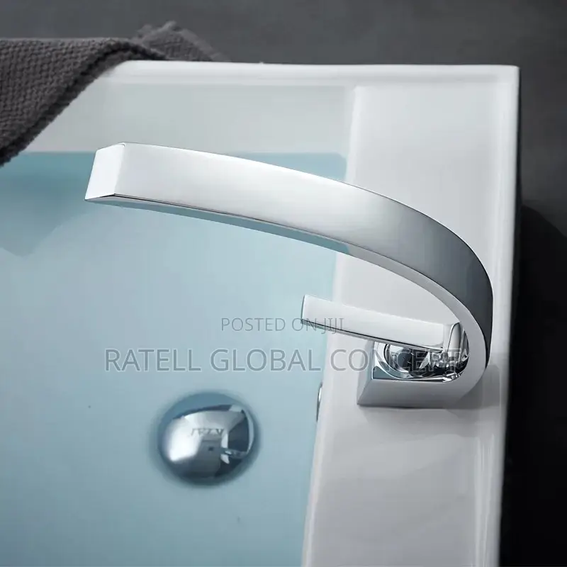 Curved Chrome Wash Basin Mixer (Basin Tap)
