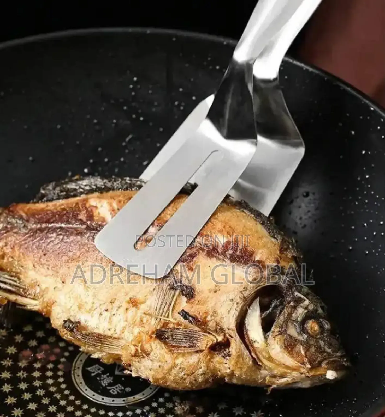 Stainless Steel Multifunctiona Frying BBQ Shovel Clip/Tongs