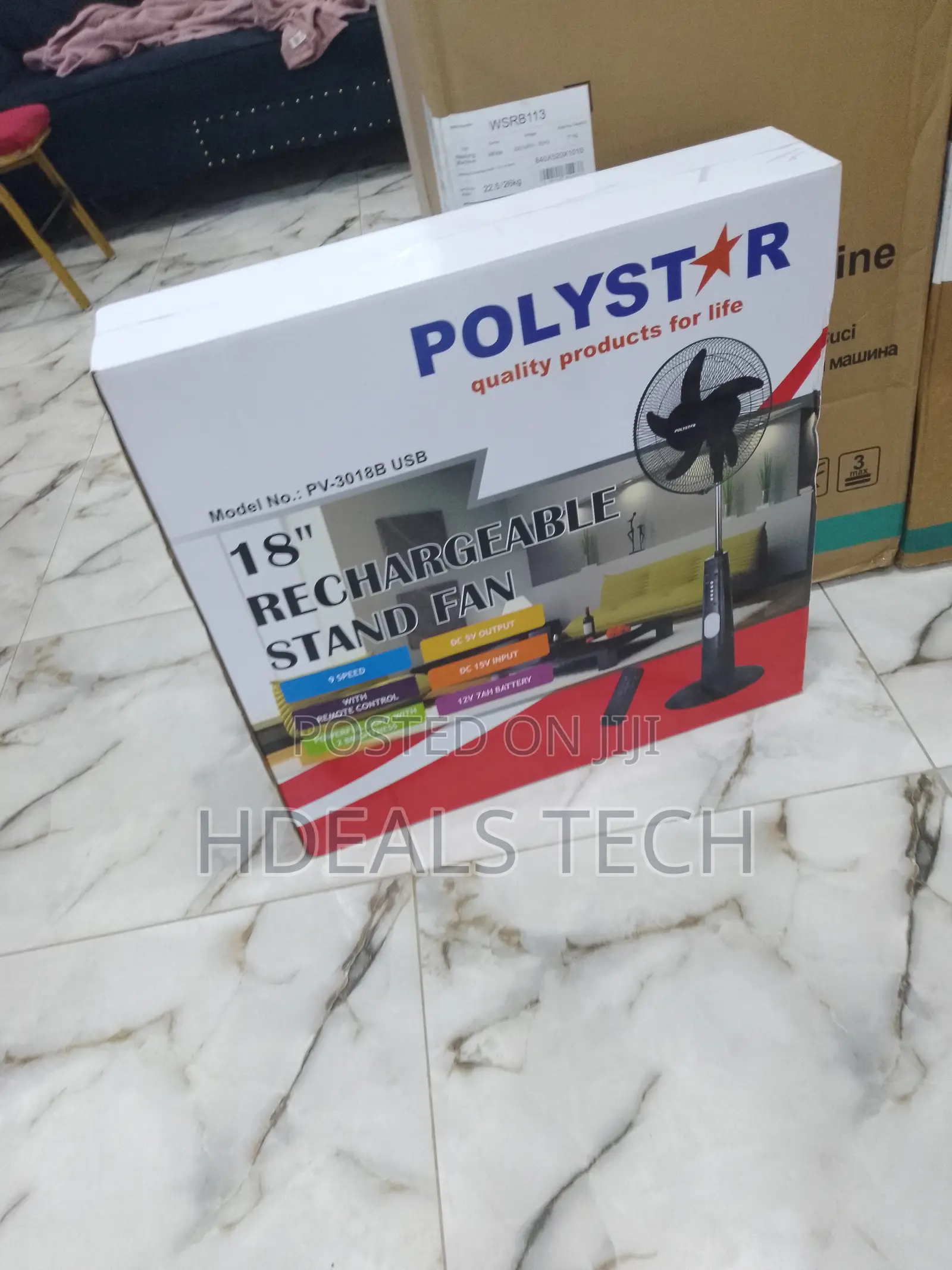 A Speed | Powerful Light With 2 Brightness Polystar Fan .