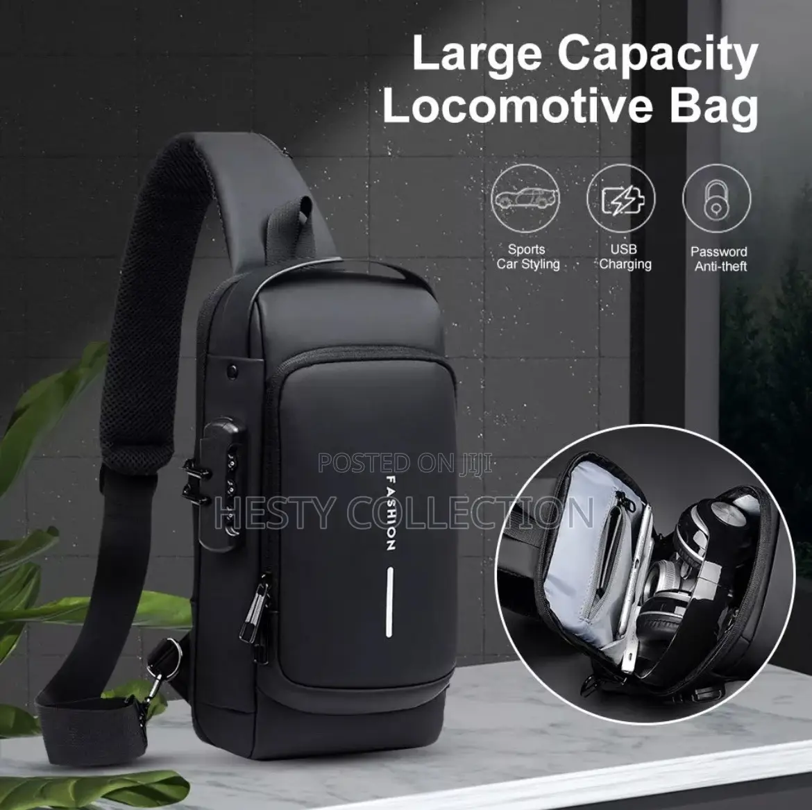 Men Sling Bag Shoulder Chest Pack Cross Body Monostrap Bag