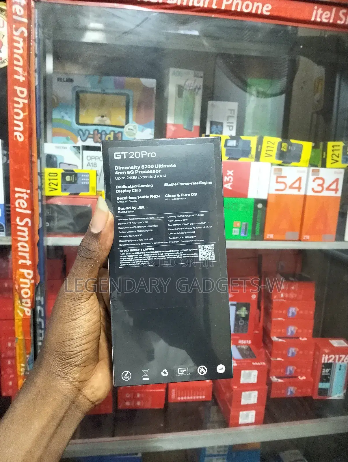 New Infinix GT 20 Pro 12 GB Black