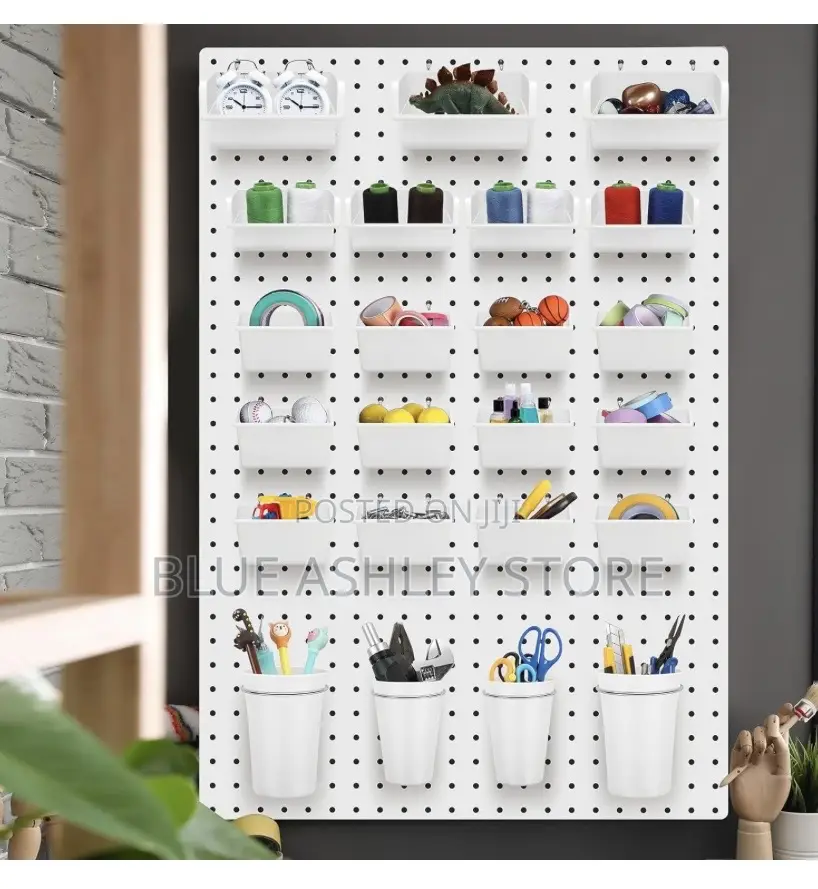 Roowest 60 PCS Pegboard Cups Pegboard Bins Se