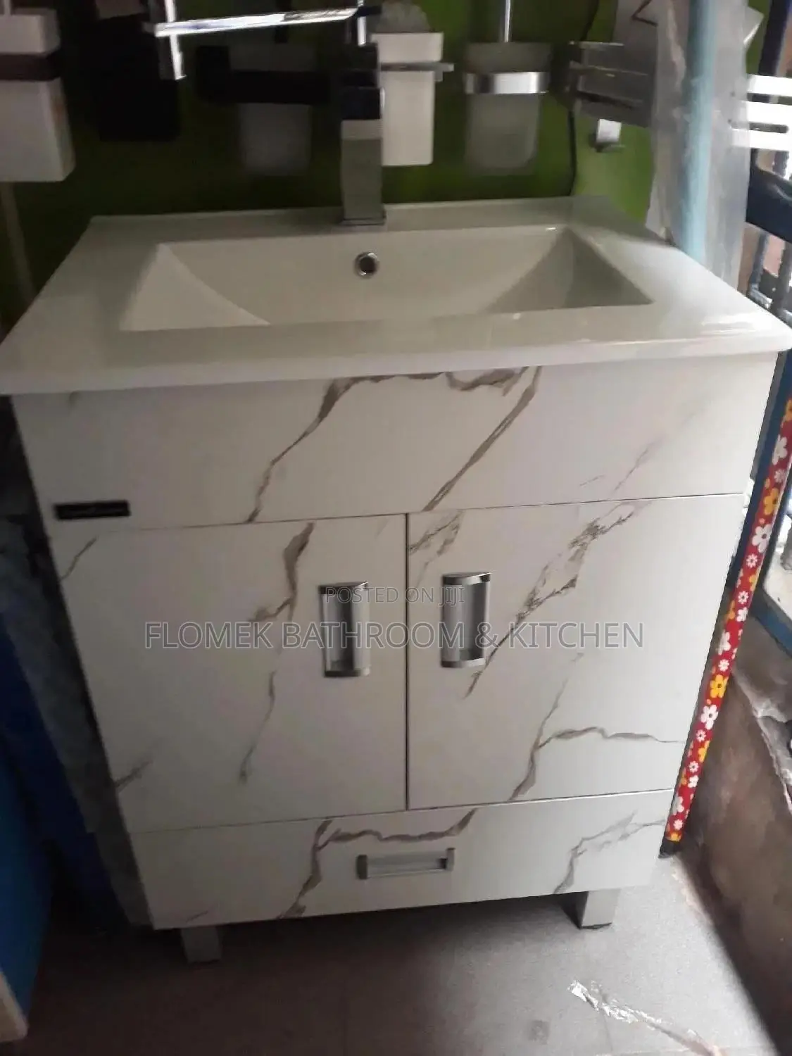 Ceramic Top Cabinet Basin.