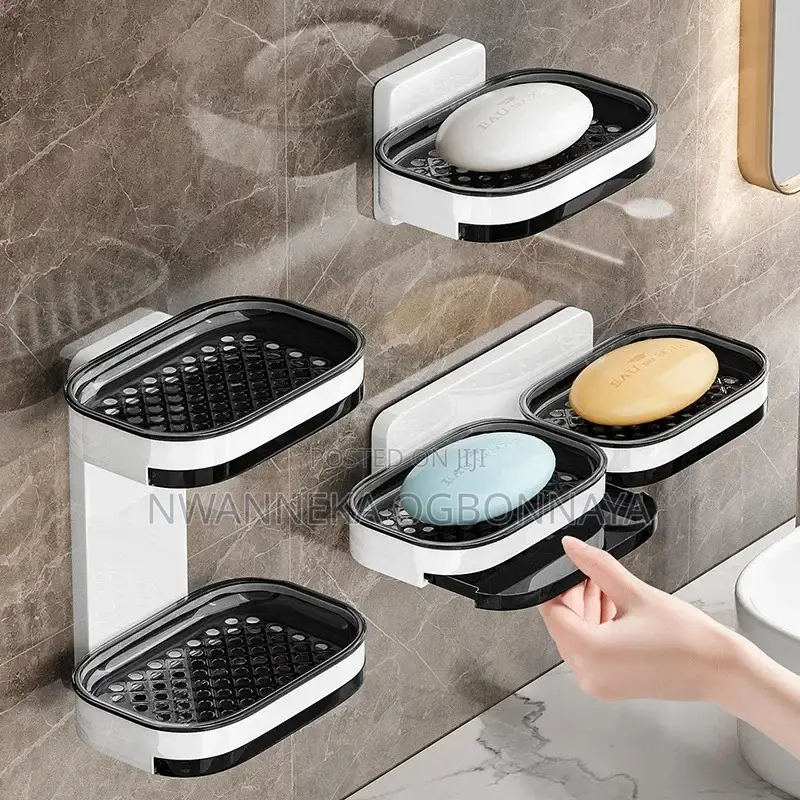 Soap Box Wall-Mounted Bathroom Hole-Free Double