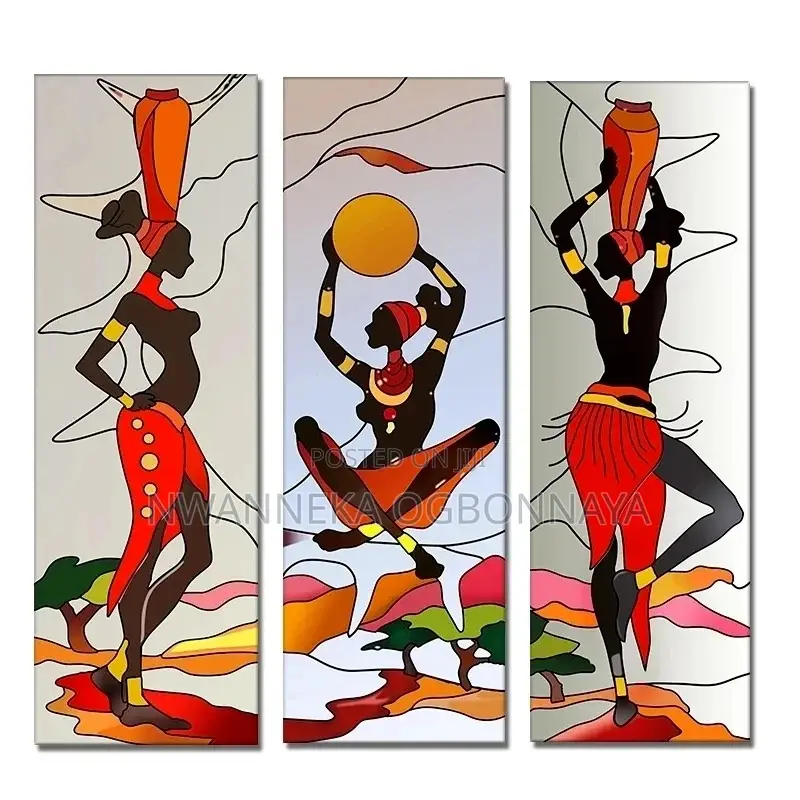 Abstract Africa Women Canvas Printings