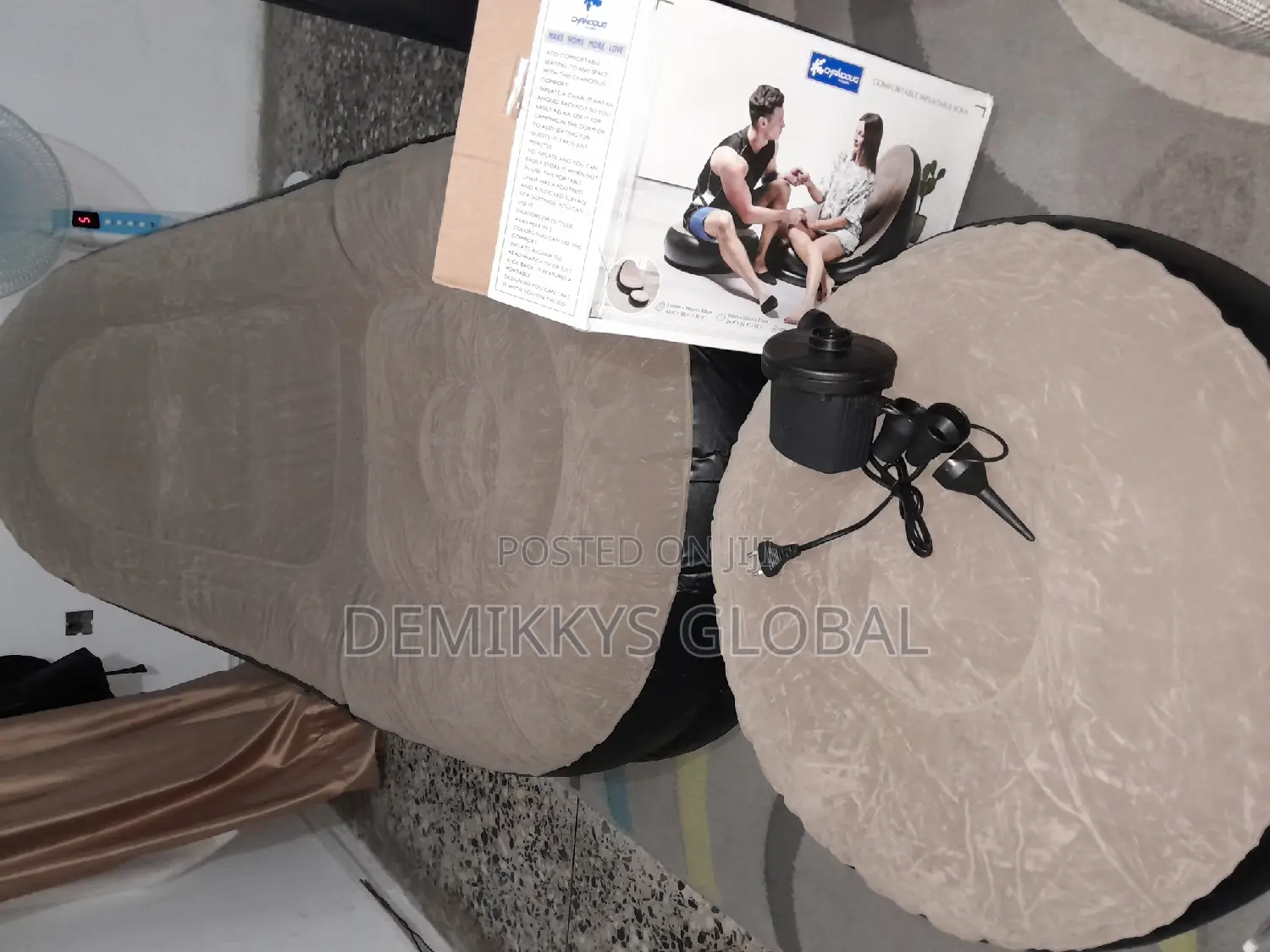 Inflatable Chair Foot Rest Big Size