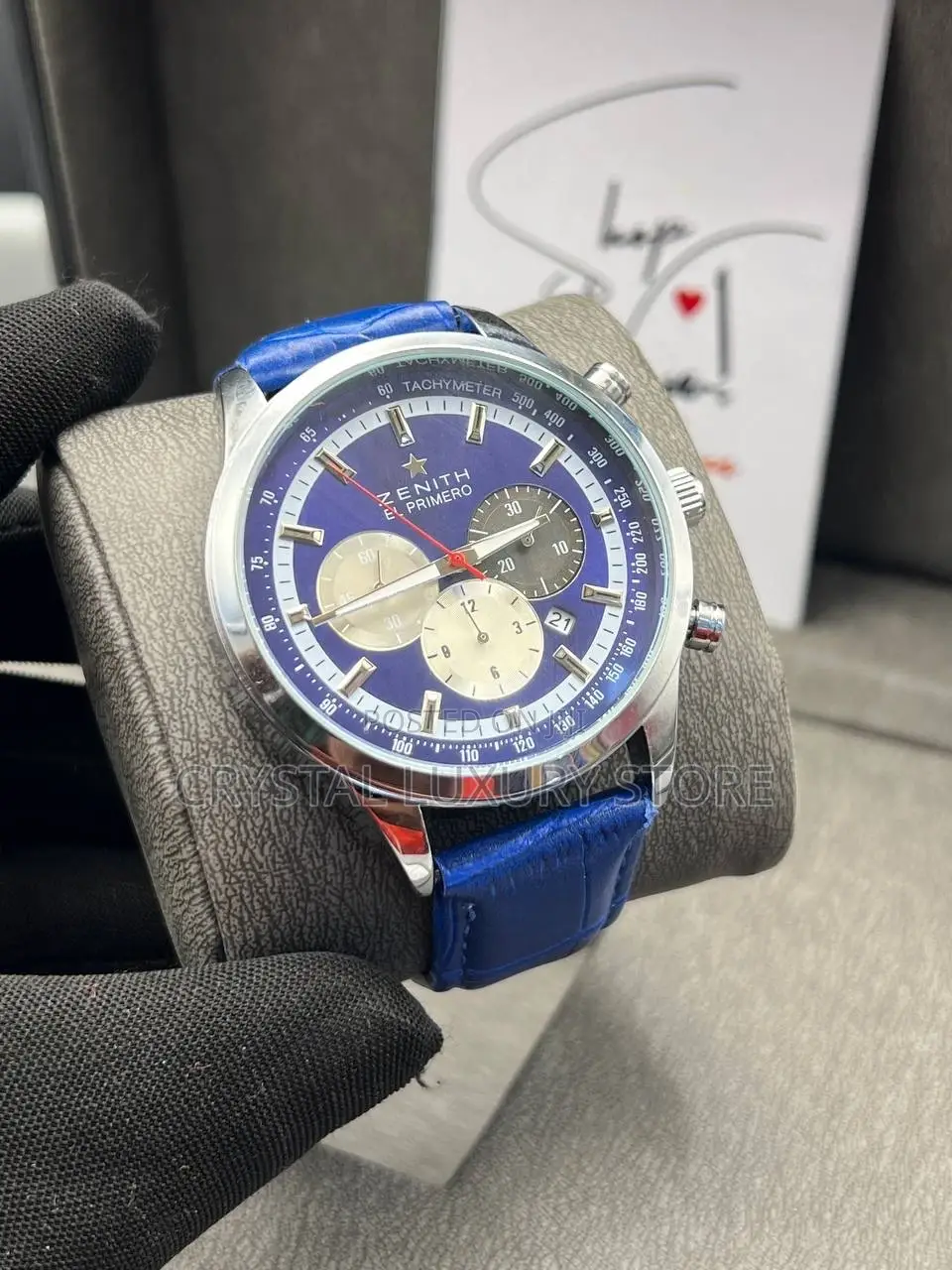 Zenith Quality Luxury Genuine Leather Wristwatch