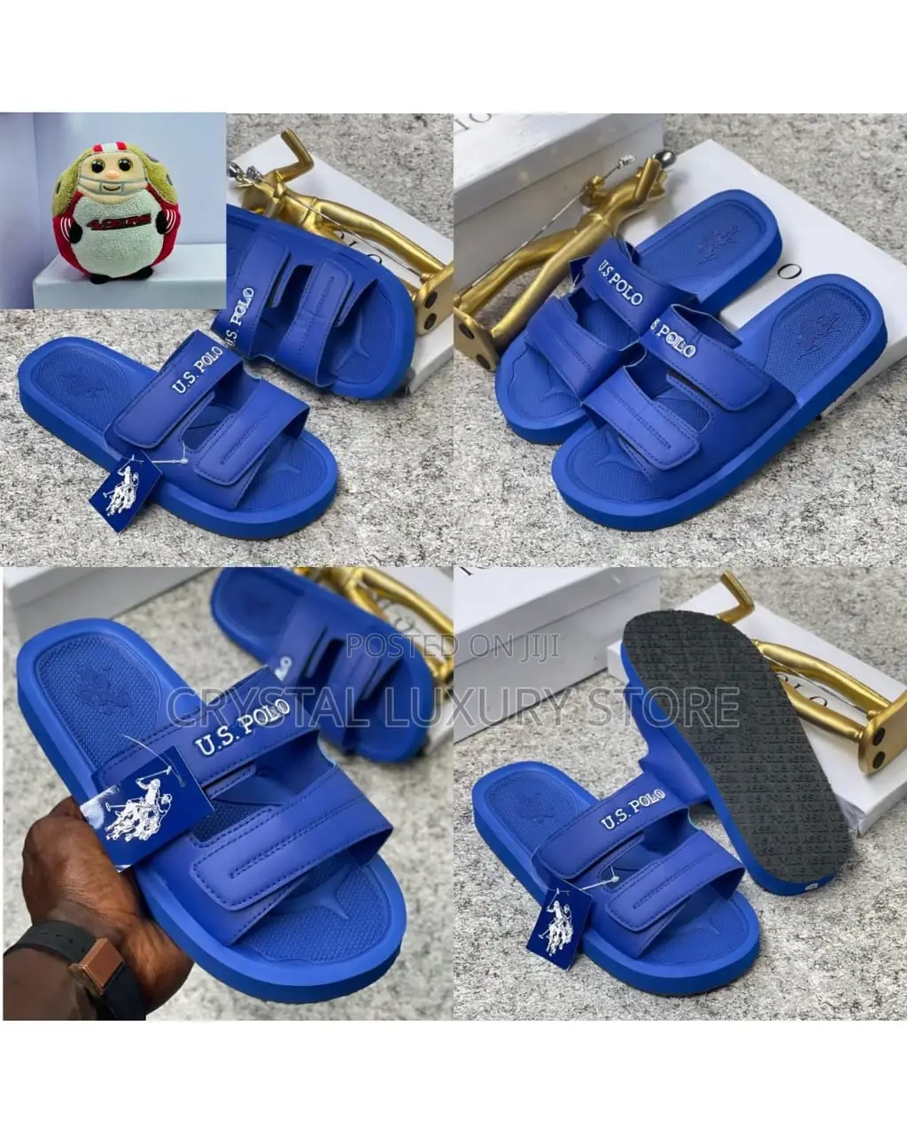 Top Quality Luxury US Polo Slides