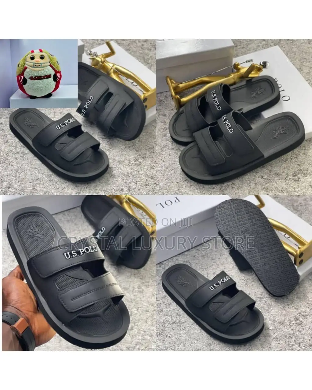 Top Quality Luxury US Polo Slides