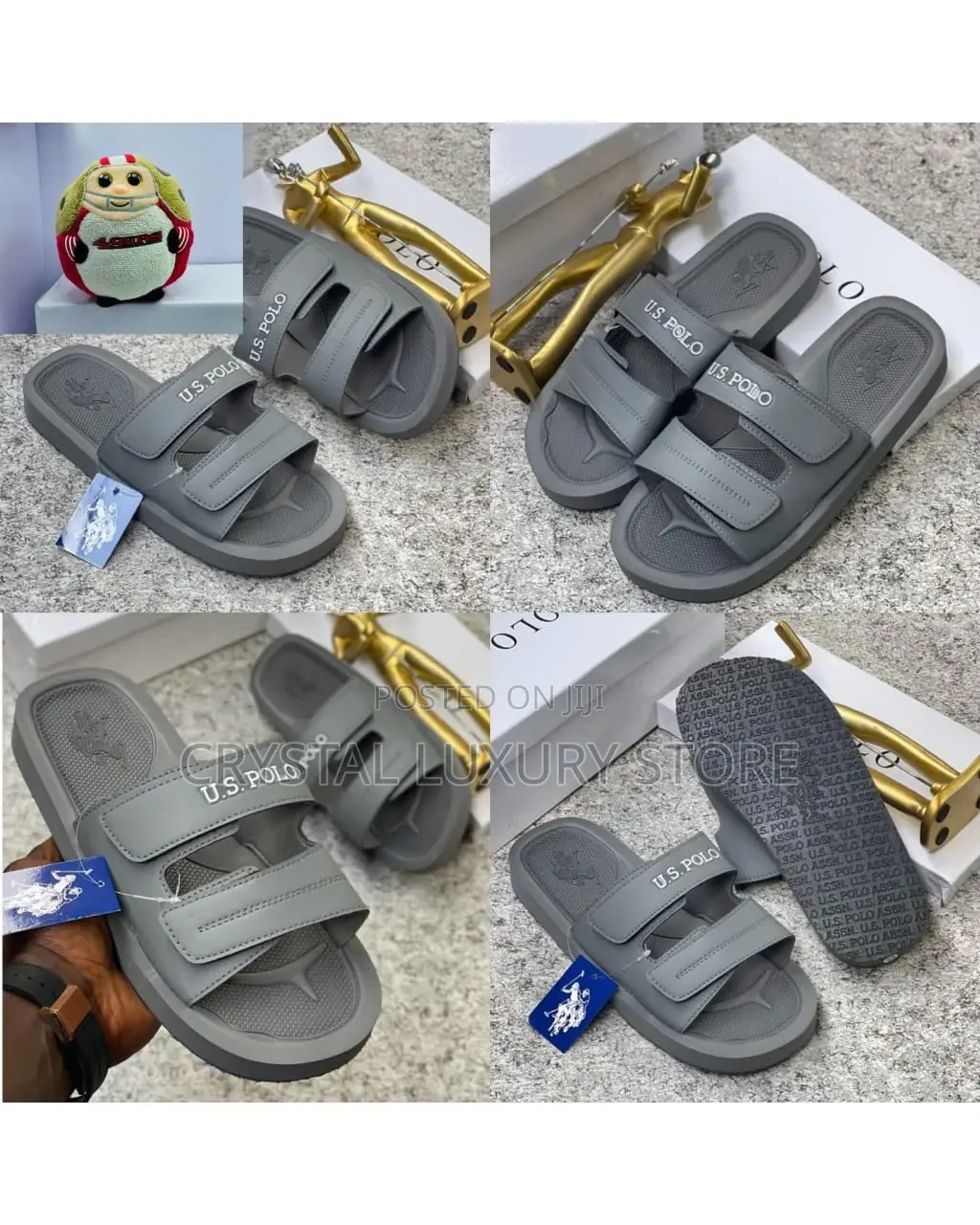 Top Quality Luxury US Polo Slides