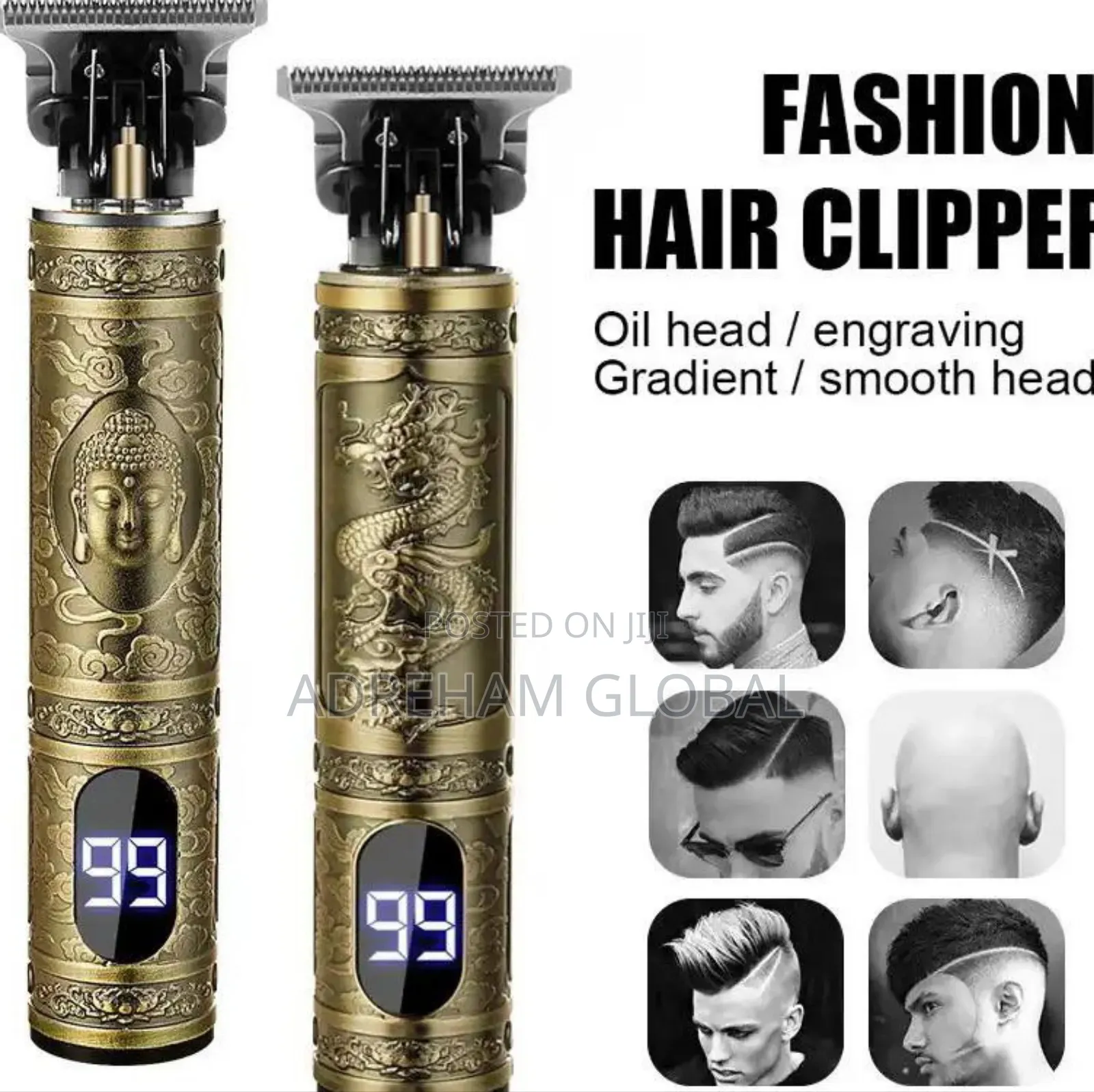 T9 Hair Trimmer Electric Hairdresser Digital Disply Head