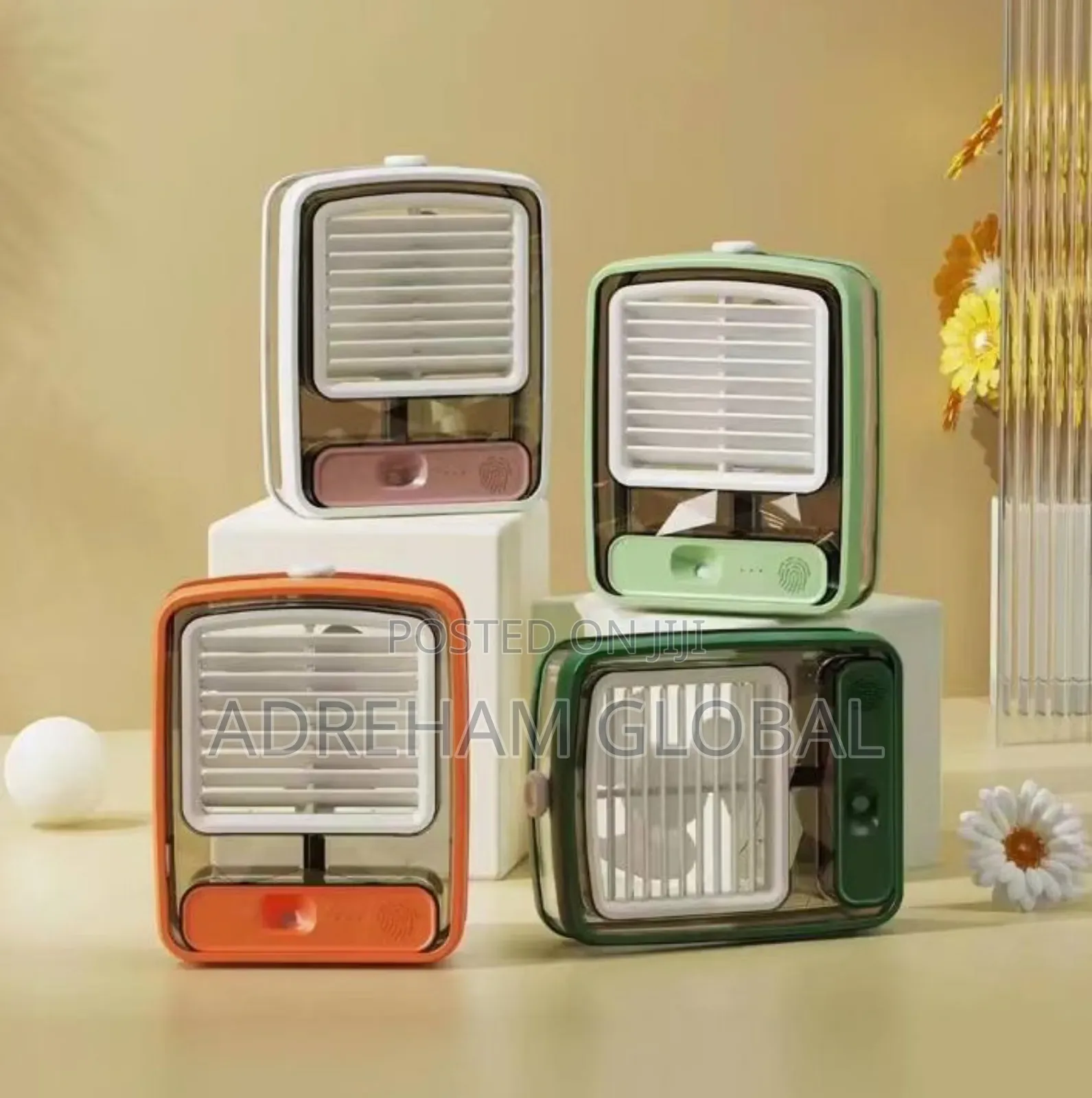 New Transparent Portable Air Conditioner Office Desktop Fan